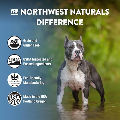 Miniatura 6 de Northwest Naturals Alimento liofilizado para perros de pescado blanco y salmón - Nuggets de tamaño bocado - Sin granos, alta en proteínas, dieta