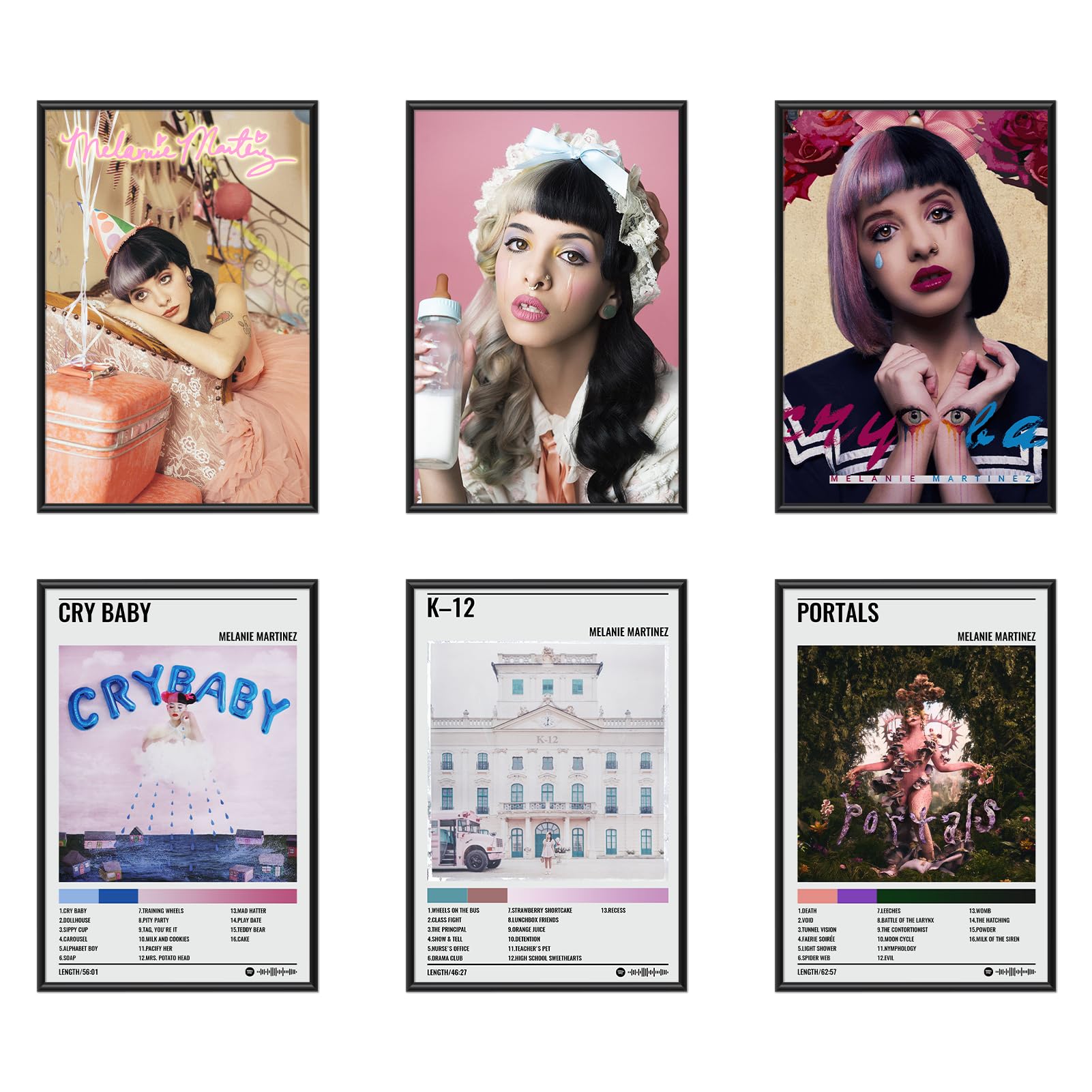 Funkprofi 6 PCS Martinez Music Album Cover Posters - Frameless Exquisite Wall Art Decor for Home Bedroom, Living Room, 8 * 10 Inches