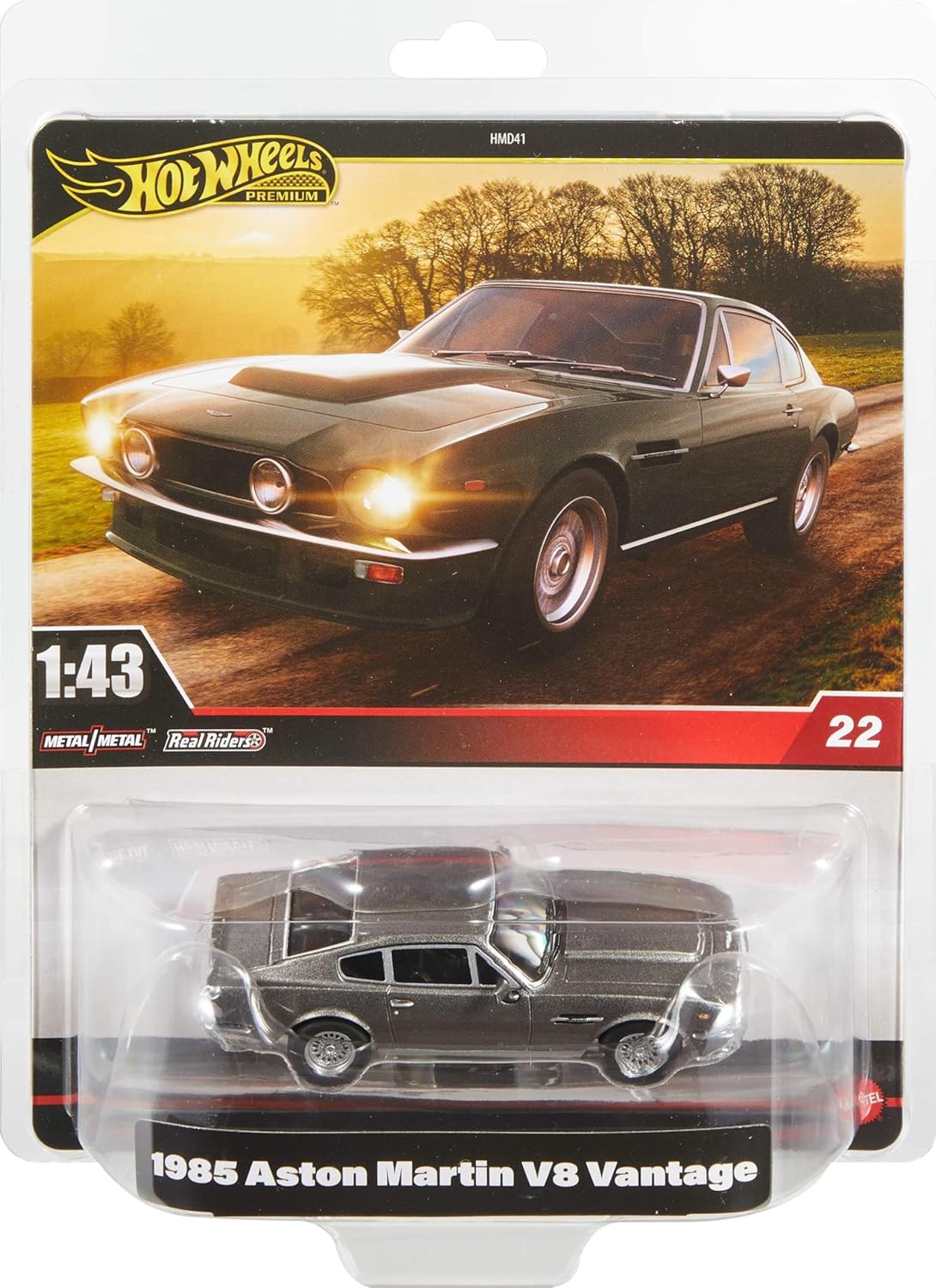 Hot Wheels Premium 1:43rd Scale Vehicle, Officially Licensed Replicas for Adult Collectors, Real Riders Tires, Metal/Metal Body & Chassis