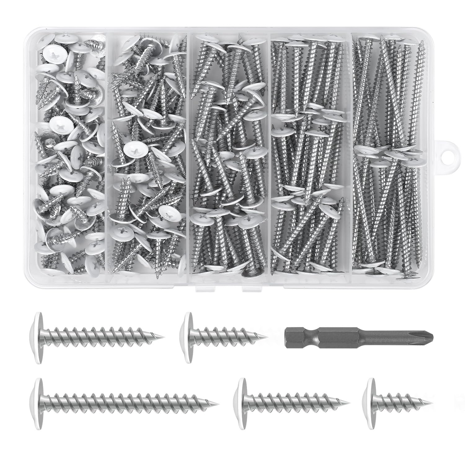 8 x 1 Wood Screws - 120 Pack Phillips Self-Tapping -8