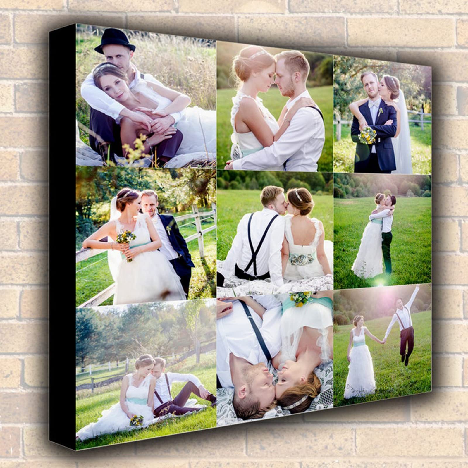 Collage Photo Canvas Prints Custom Personalized Picture,Personalized Photo Collage Canvas,Custom Photo Canvas (30x30cm/11.8x11.8'')