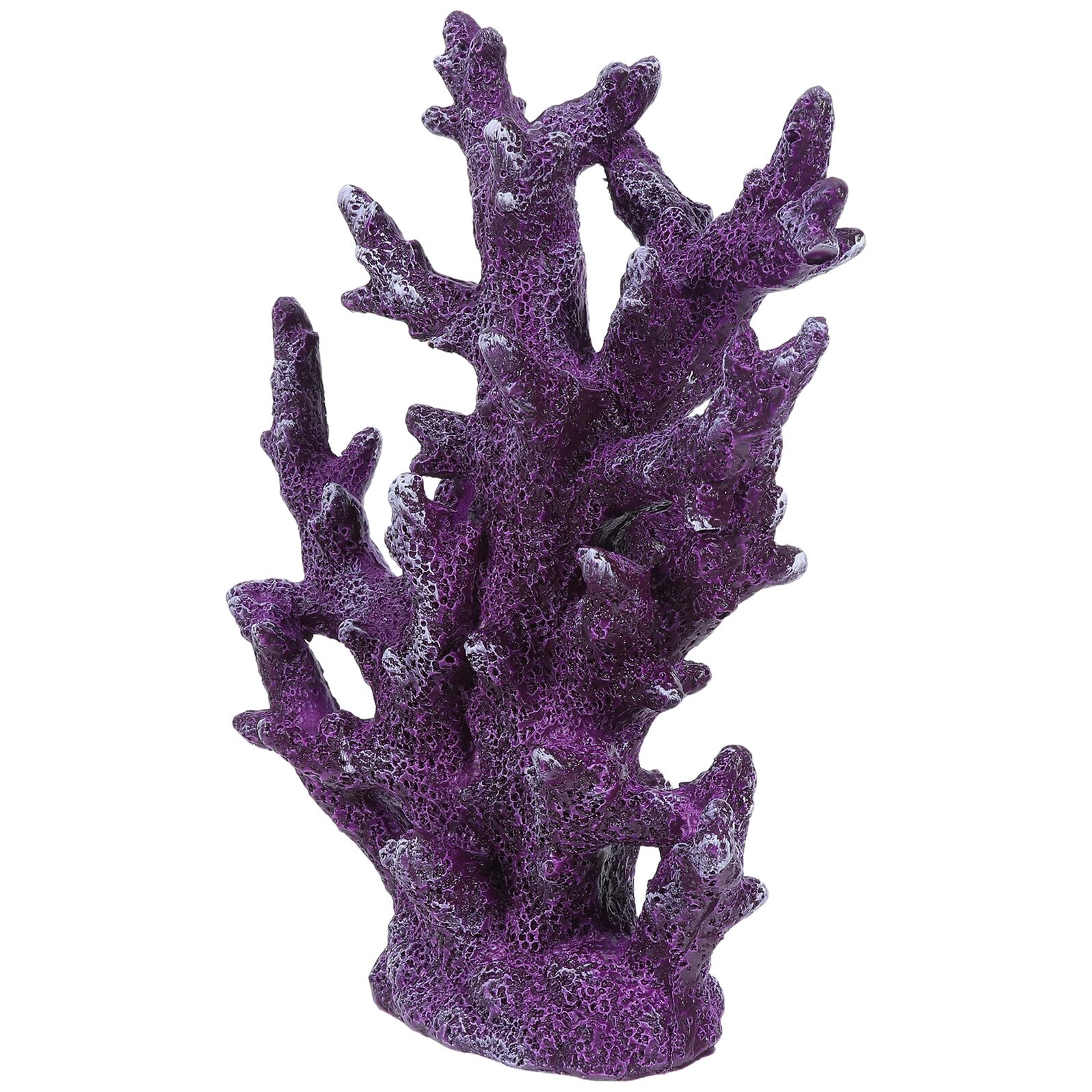 Symulowany Posąg Koralowca Akcesoria Do Akwarium Koralowego Realistyczny Koral Akwariowy Aquarium Coral Reef Centralny Element z Żywicy Koralowej Sztuczny Koral Purple