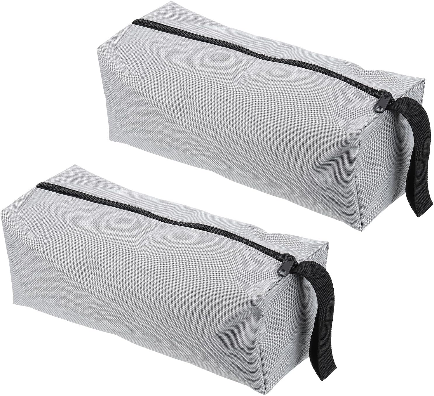 PATIKIL 12" Zipper Tool Pouch, 2 Pack Multipurpose Tool Bag Waterproof Tote Bag Storage Organizer for Screwdrivers Pliers, Grey