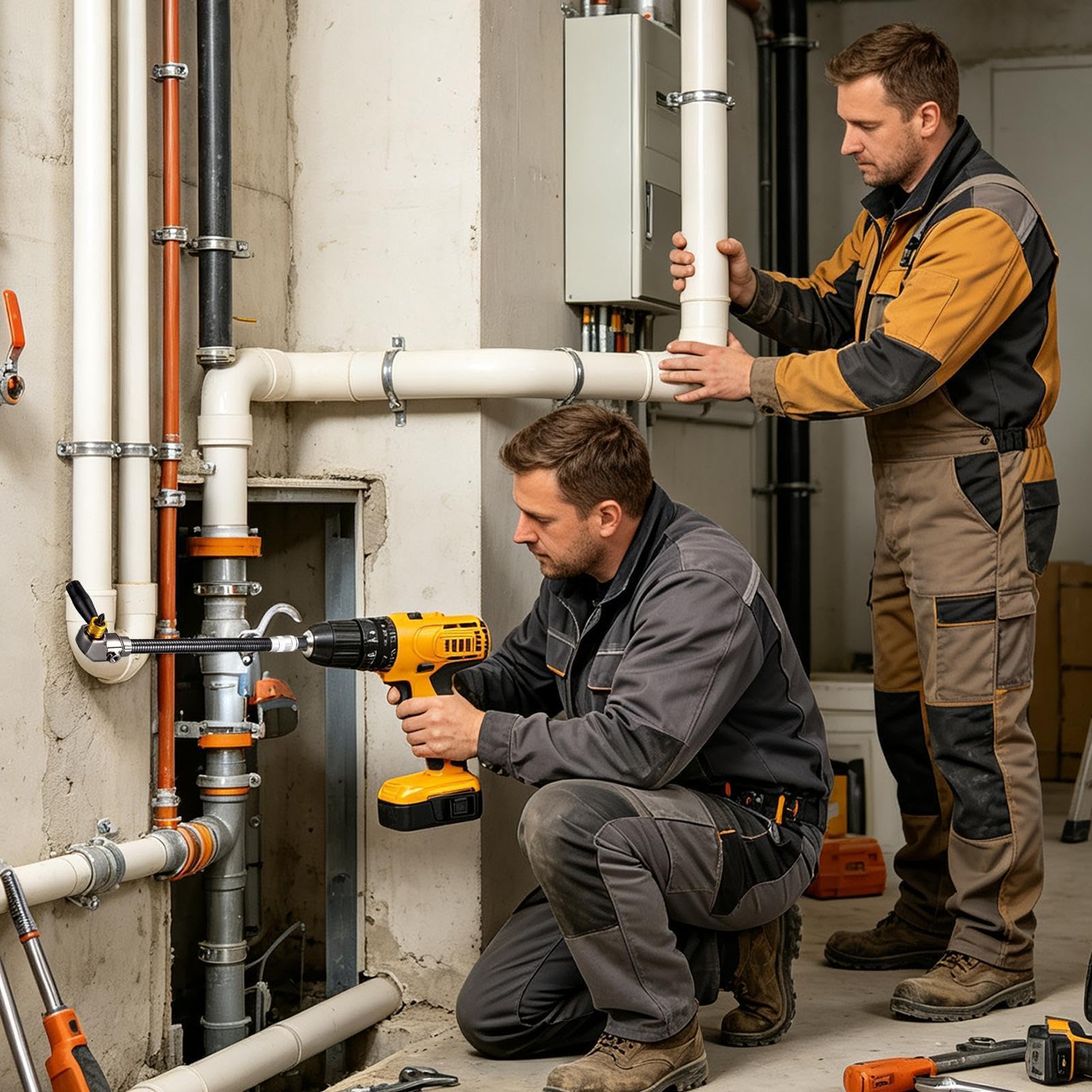 Adattatore Trapano ad Angolo Retto Preciso, Compatto, Ergonomico, | Adattatore A 90 Gradi Per Trapano Hobbisti, Riparazioni Domestiche, , Garage e Artigianato