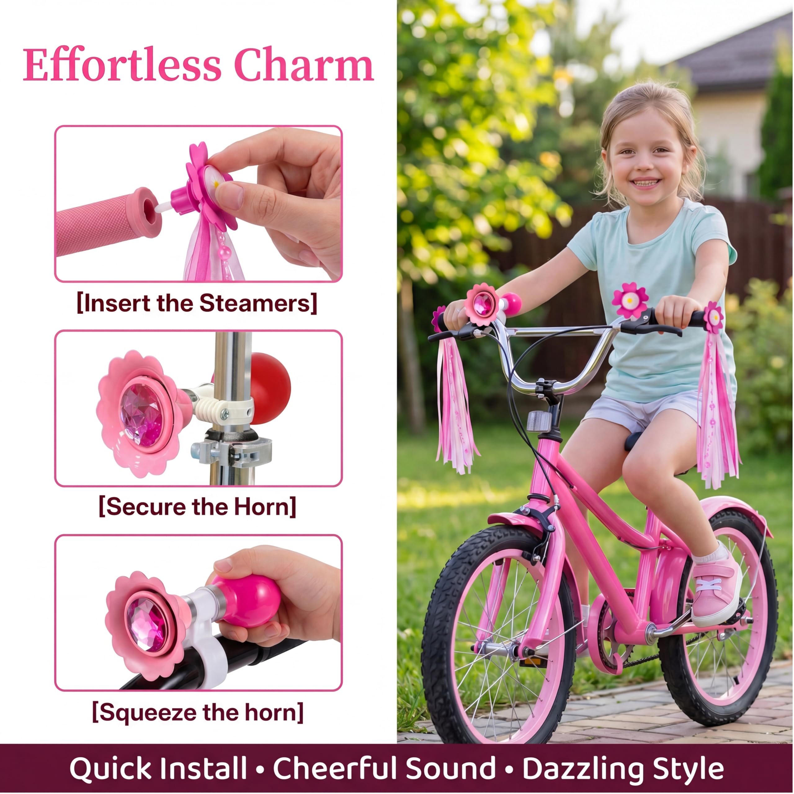 Kids Bike Horn - Loud & Colorful -3