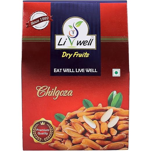 LIVWELL Premium Chilgoza Pine Nuts 200gm