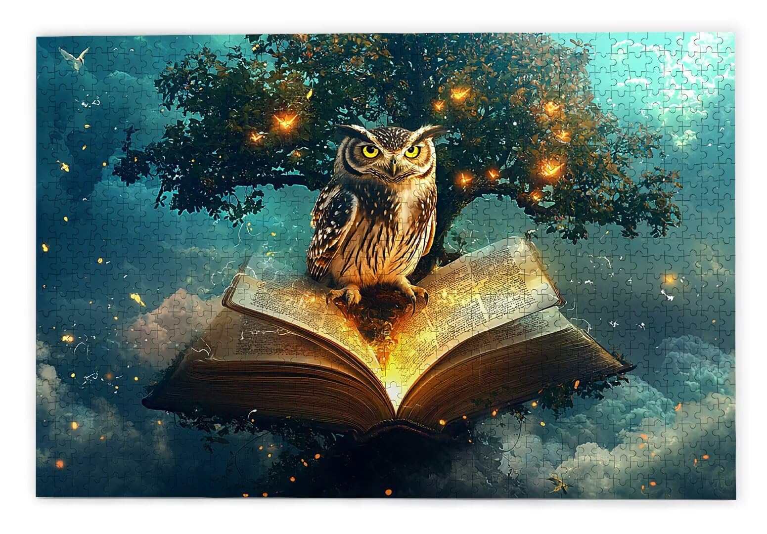 Puzzle 3000 sztuk dla dorosłych, magiczne drewniane puzzle dla dorosłych, trudne drewniane łamigłówki, rodzinne gry edukacyjne, łamigłówki z pudełkiem na prezent do dekoracji domu prezent dla kobiet