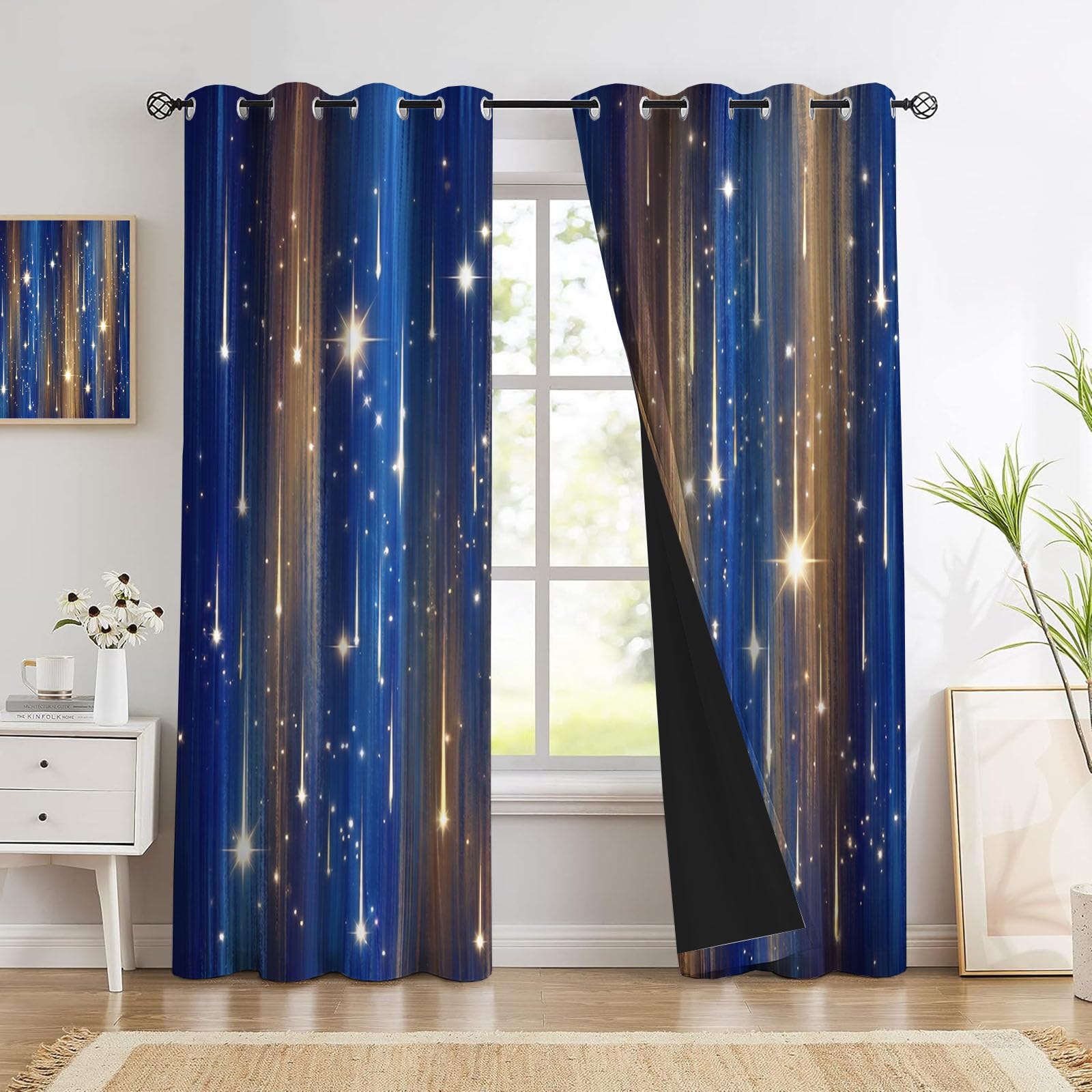 Rideaux occultants thermiques anti-froid pour bloquer la lumière