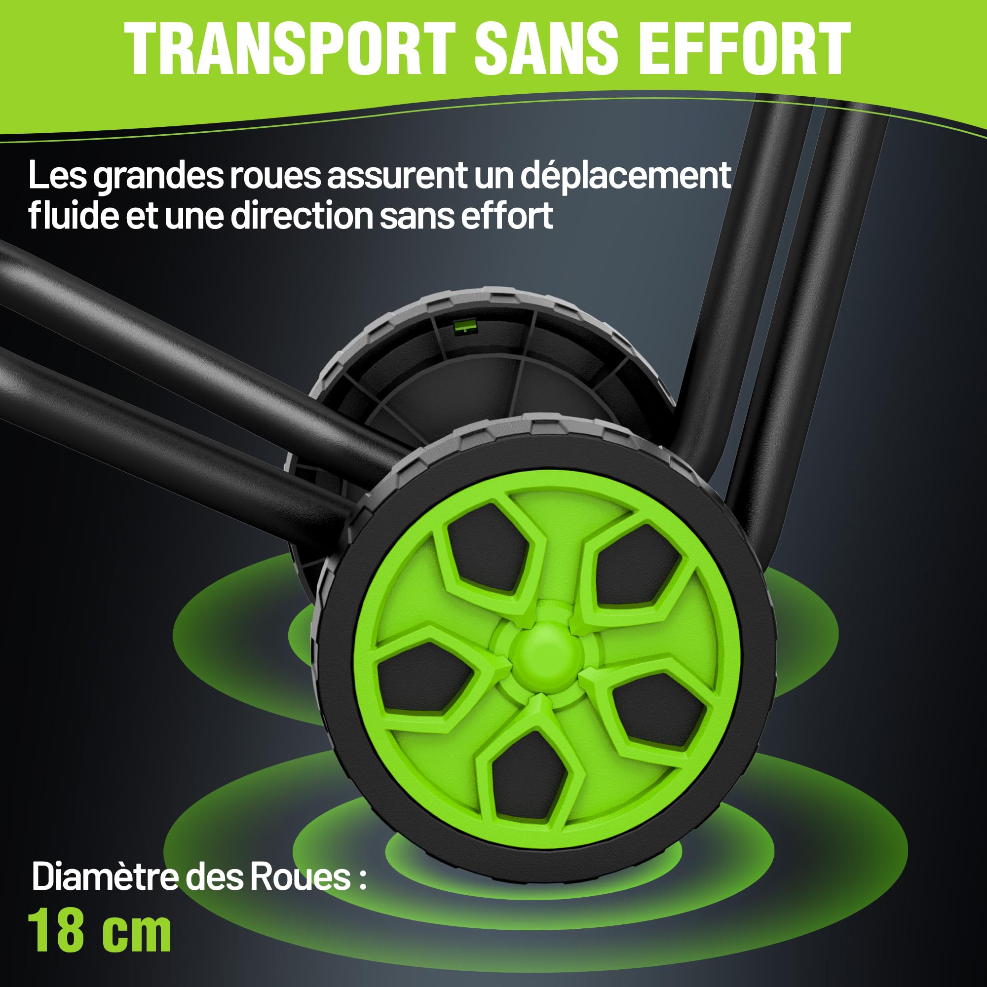 WORKPRO Broyeur de Végétaux Électrique 2500W, Coupe Max Fresh Branches 44 mm, Branches Sèches 30-35 mm, Lames SK5 Double Tranchant, 2 Sacs 45L, Trémie 7L, avec Sécateur et Roues 18 cm