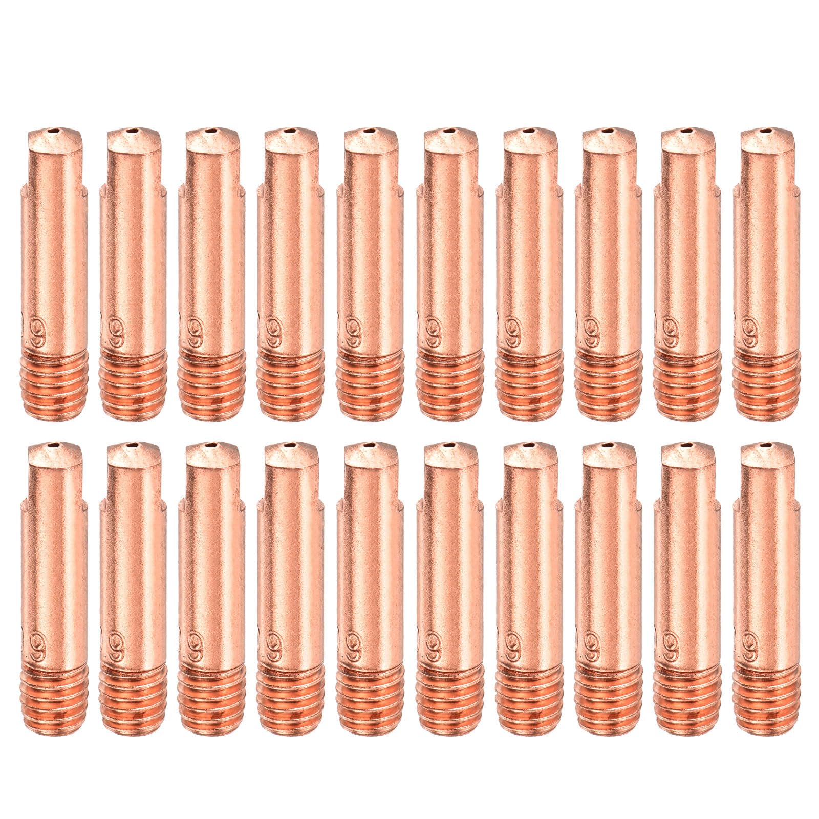 HARFINGTON 20pcs MIG Welding Gun Contact Tip 0.035" Copper MIG Welder Contact Tips Welding Gun Replacement Accessories for MB-15AK MIG Welding Torch