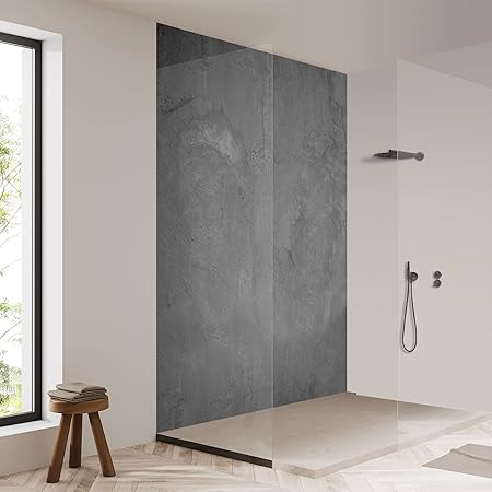 WALLando Küchenrückwand Schwarz - PVC Kunststoffplatte 60x100 Cm