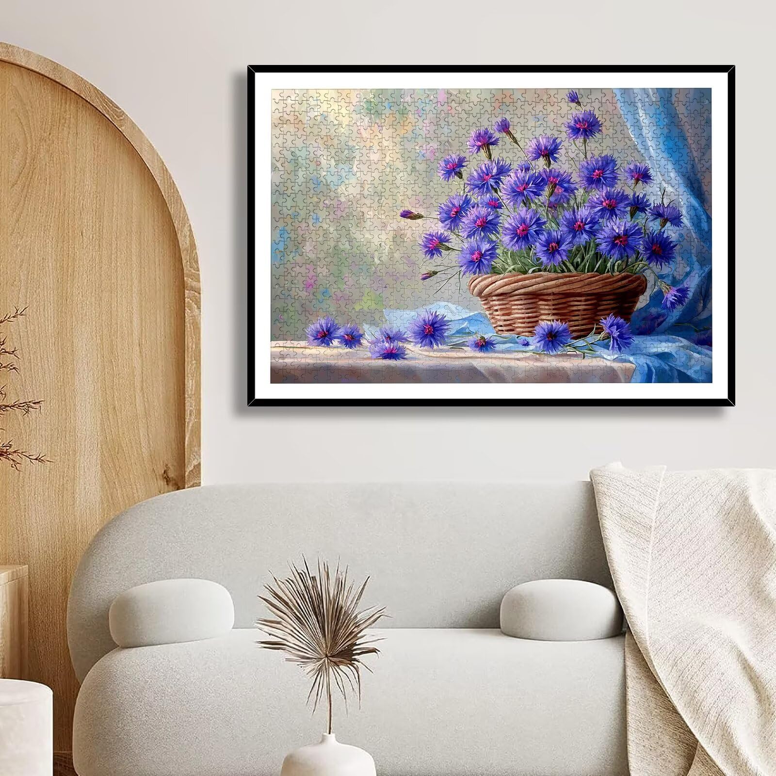 Puzzle 1500 Pezzi Fiore, Puzzle Retrò 1500 Pezzi Arte per Adulti e Bambini, Misura: 87x57 cm, Puzzles Legno per Adulti con Squisita Scatola di Imballaggio, Idea Regalo Donna, Regalo Uomo, -8355