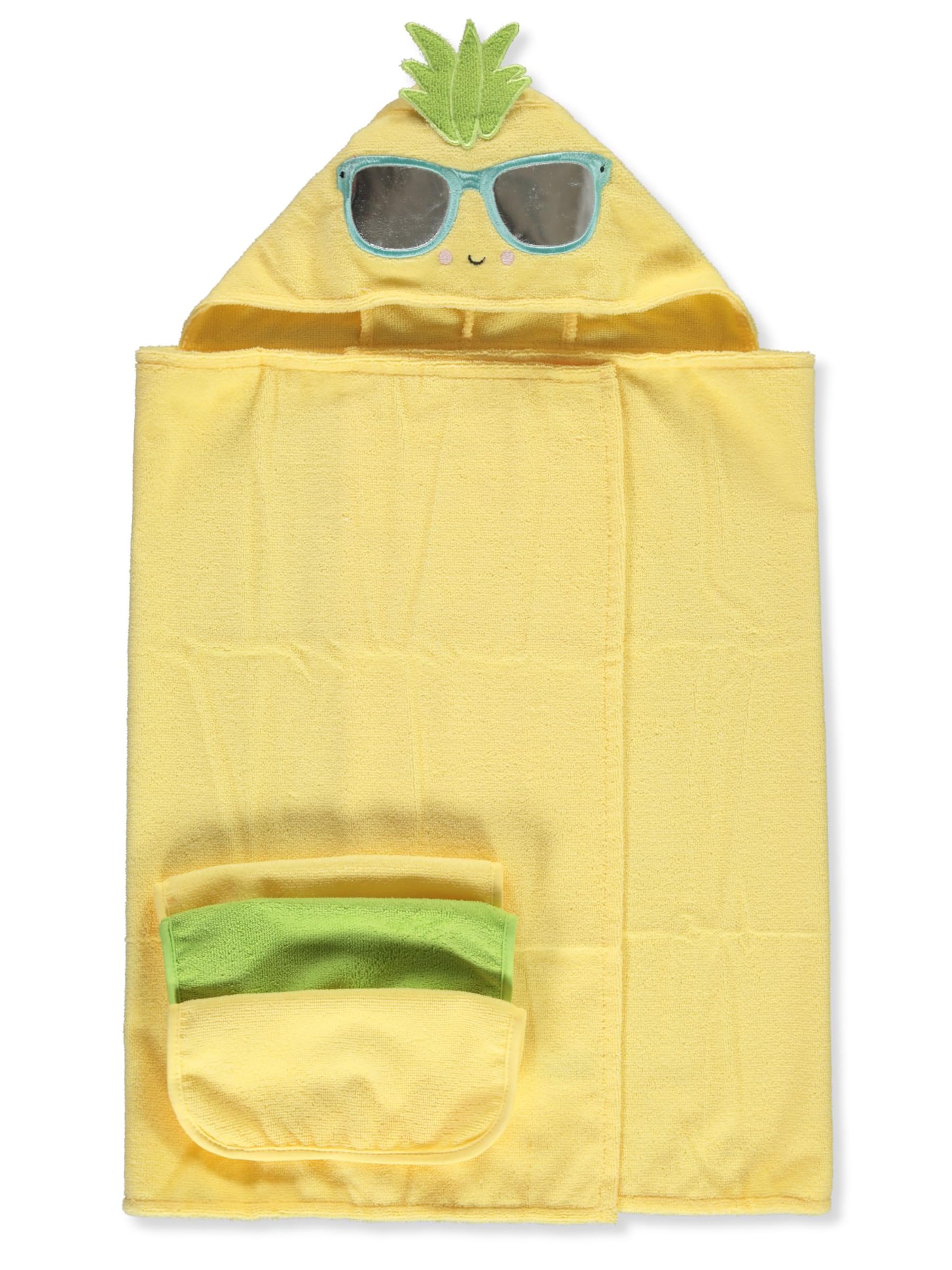 Duck Duck Goose Boys' 4-Piece Toddler Hooded Towel & Washcloths Set - Multi,