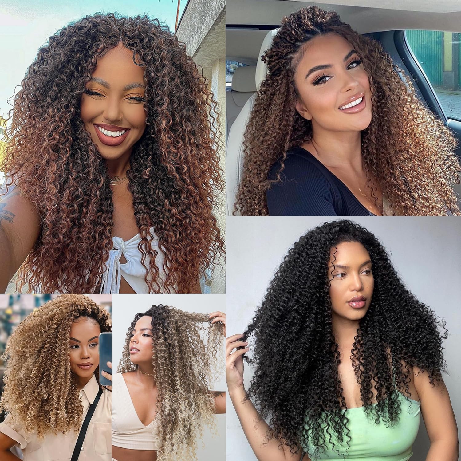 Snapklik.com : Leeven Pre Looped Micro Kinky Curly Twist 8 Inch 8 Packs