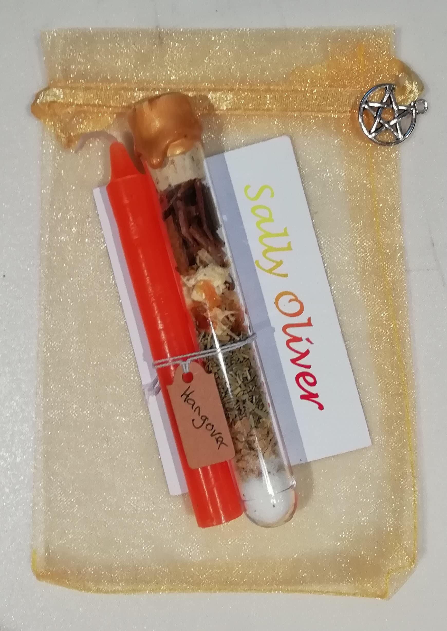 Hangover Spell Set, Spell Tube and Candle