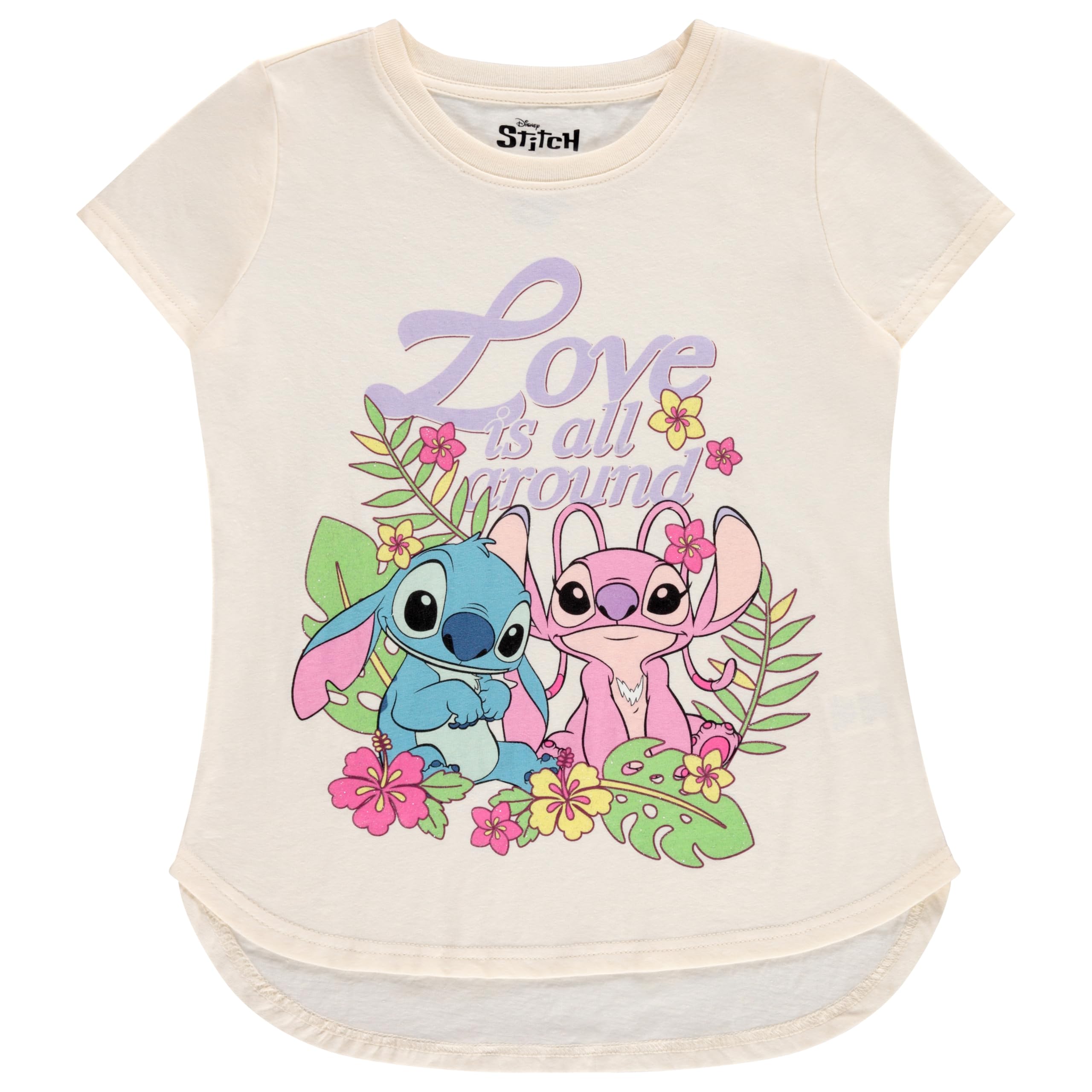 Disney Lilo & Stitch - Sudadera con capucha y cremallera para niñas pequeñas y grandes, tallas 4-16