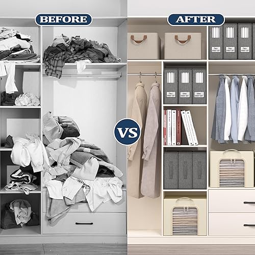 Miniatura 2 de Furnhome Paquete de 6 organizadores de sábanas de cama, 2024 para King, Queen, matrimonialindividual, organizador de sábanas plegable, cubo de