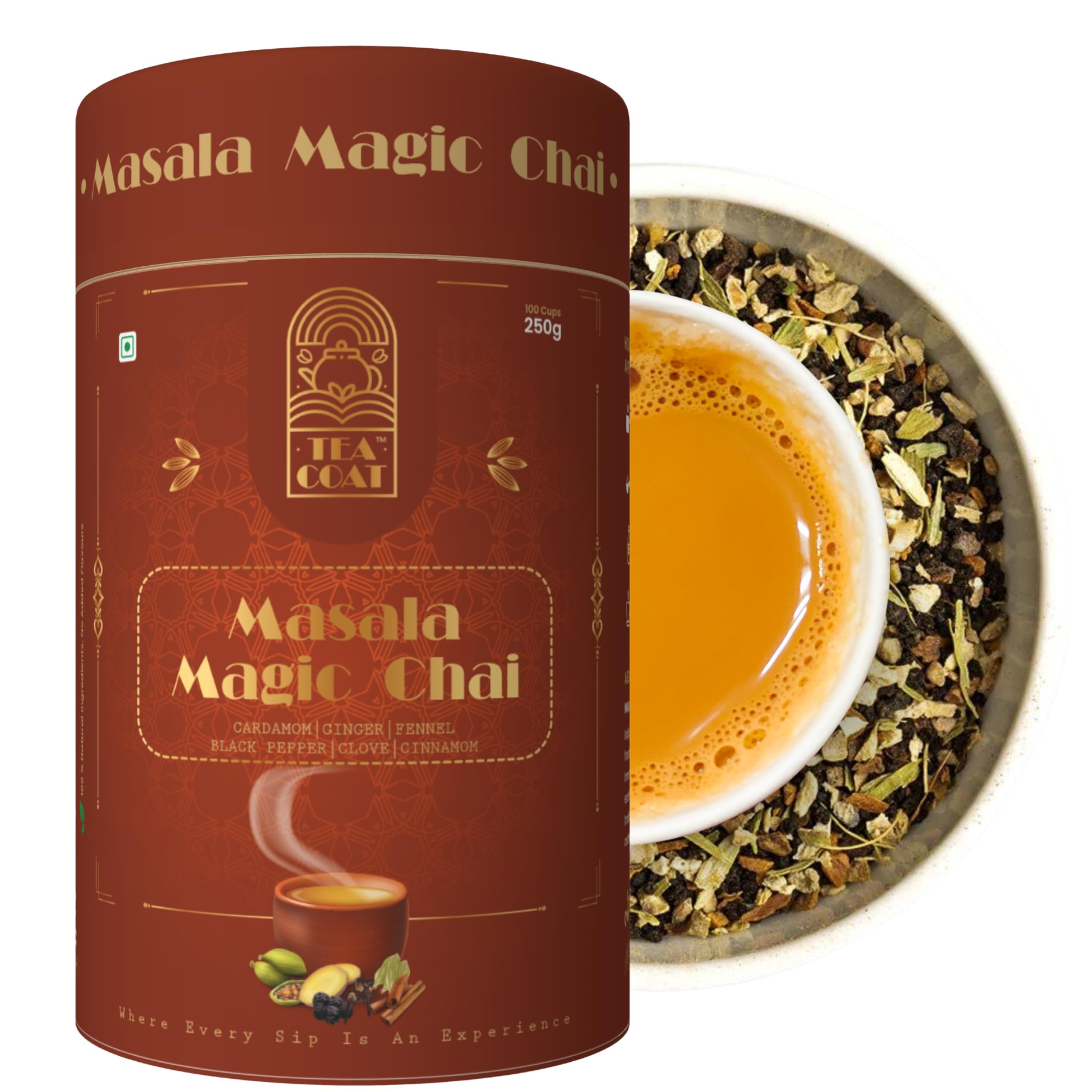 See full amazon price history chart for TEACOAT Tea | Masala Magic Chai-250g | Cardamom | Black Pepper | Ginger |Glove | Black CTC Tea Leaves - 100% Natural | Strong, Aromatic & Rich | Morning Tea - Serves 100 Cups. TEACOAT Tea | Masala Magic Chai-250g | Cardamom | Black Pepper | Ginger |Glove | Black CTC Tea Leaves - 100% Natural | Strong, Aromatic & Rich | Morning Tea - Serves 100 Cups. (B0CRH8Y7T2) Amazon Price History, Amazon Price Tracker