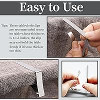 Vista 3 de Paquete de 12 clips para mantel, clips para mantel de picnic, abrazaderas de acero inoxidable, clips de mesa para restaurante, picnic, carpas