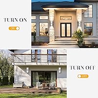 Vista 6 de harriet Luces de pared para exteriores, aplique de pared moderno de aluminio para exteriores, impermeable, a prueba de óxido, iluminación hacia