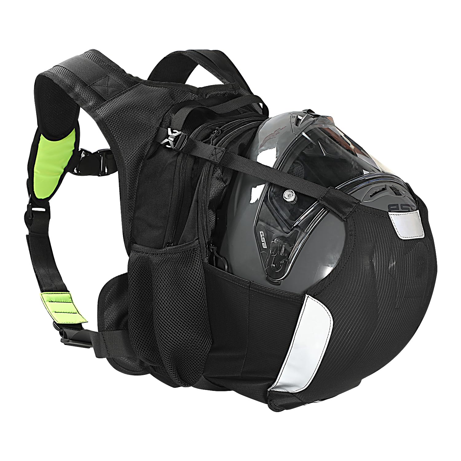 WINGAIR Motorcycle Backpack with Helmet Holder,Helmet Bag Made for Off-road,Waterproof,17L,Small & Lightweight