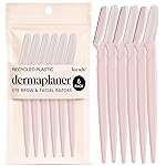 Kitsch Dermaplane Razor for Women Face - Face Razors for Women & Men, Eyebrow Trimmer & Face Shaver - Exfoliating Facial Razor & Skin Care Tool for Smoother Skin - Blush, 6 pcs