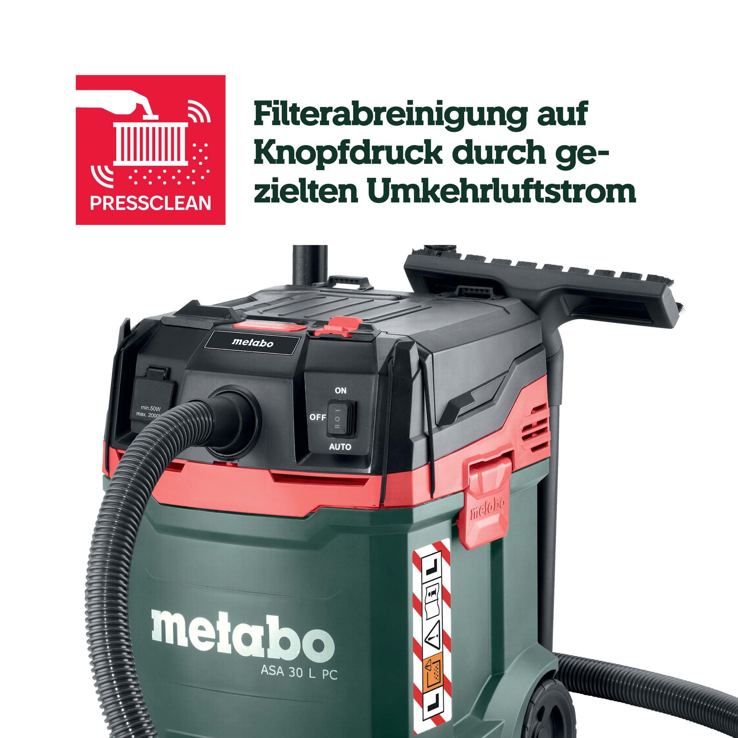 Metabo ASA 30 L PC Allessauger Nass-Trockensauger Staubklasse L 1200 Watt Industriesauger