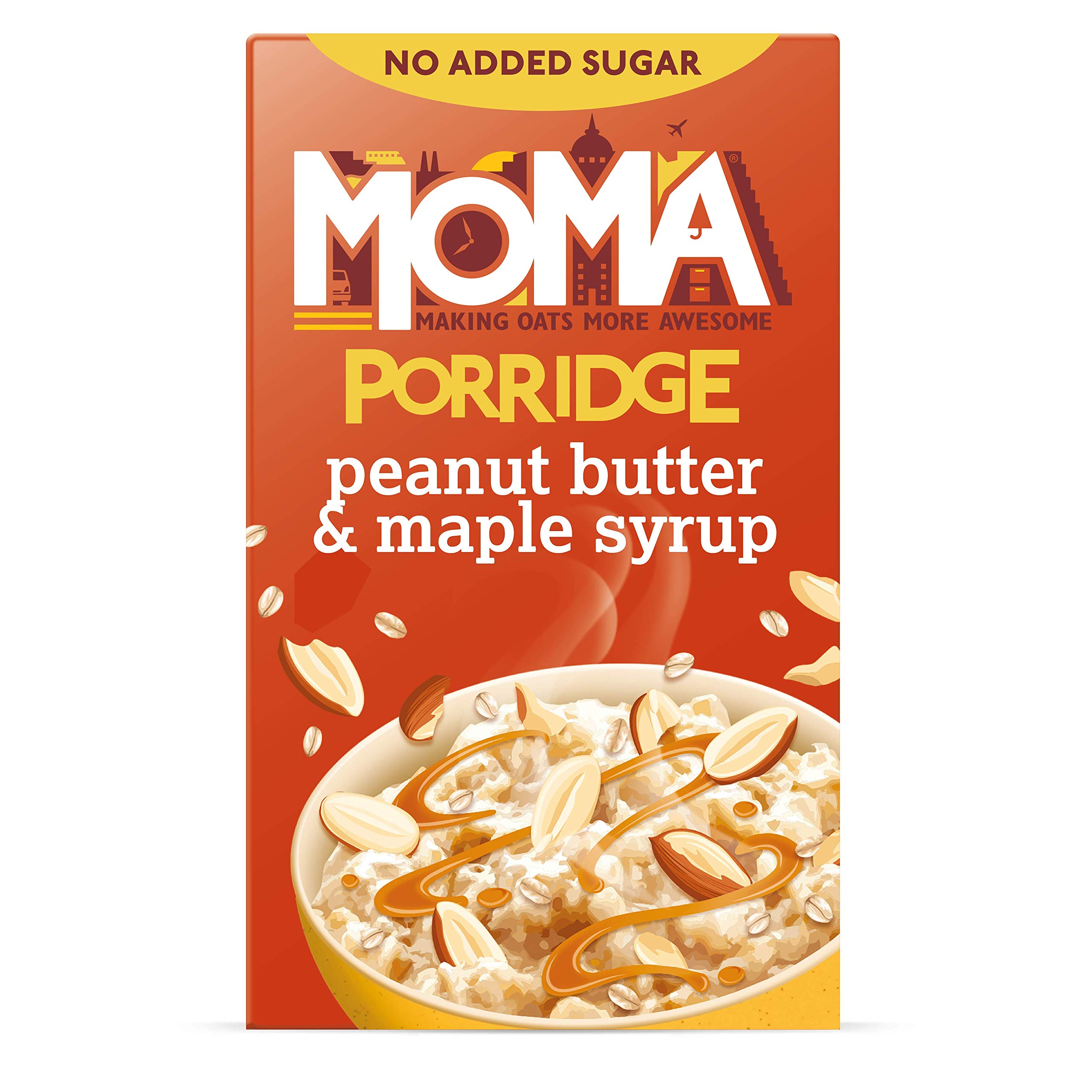 Buy MOMA Porridge Sachets PEANUT BUTTER & MAPLE SYRUP Box of 48 x 35g