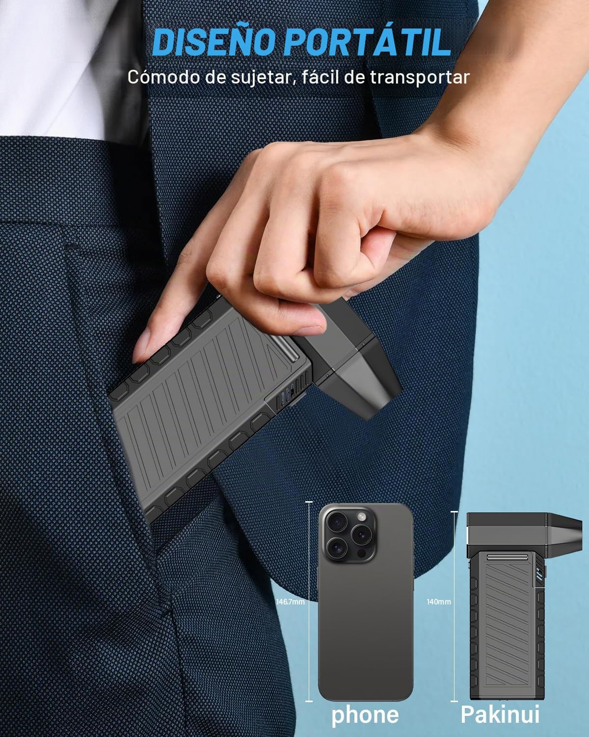 Soplador de aire para pc, 150000 U/min Alta velocidad Aire Comprimido Limpieza pc Air Duster, Plumero Electrico USB Recargable Con batería de 8000mah para computadora portátil, teclado, automóvil