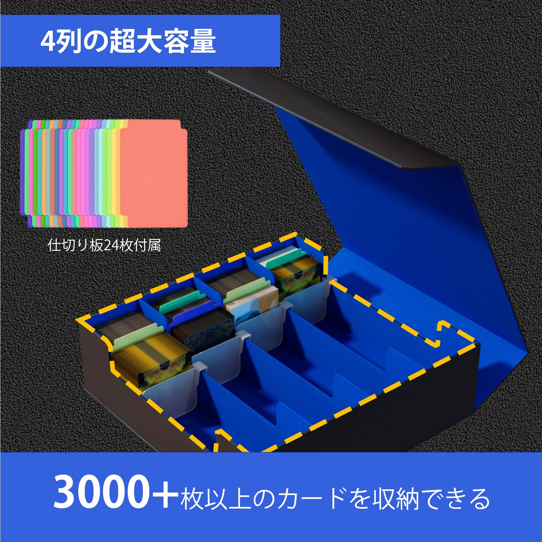 Amazon | HCSH&WILL デッキケース トレカケース トレーディングカード 