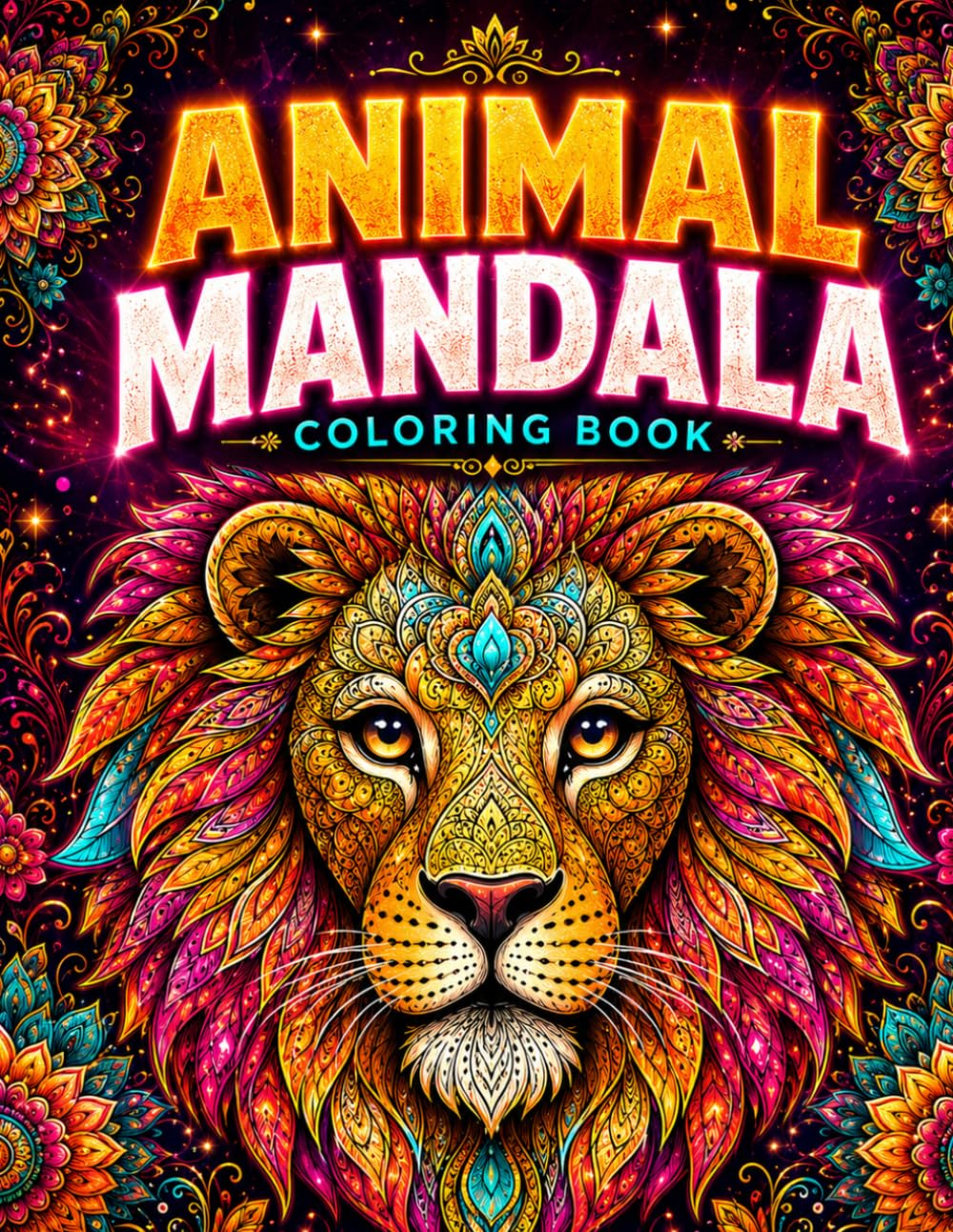 Animal Mandala Coloring Book: 45 Unique Animal Mandala Designs for Stress Relief and Mindful Coloring (Single-Sided Pages, 8.5" x 11")