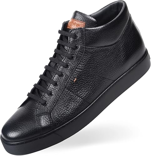 Corrente Vera pelle di cervo, lavorata a mano, sneakers, comodi, sportivi,  molto morbide, con lacci, di alta qualità, scarpe da uomo alla moda, 5395  nero, 43 EU : Amazon.it: Scarpe e borse