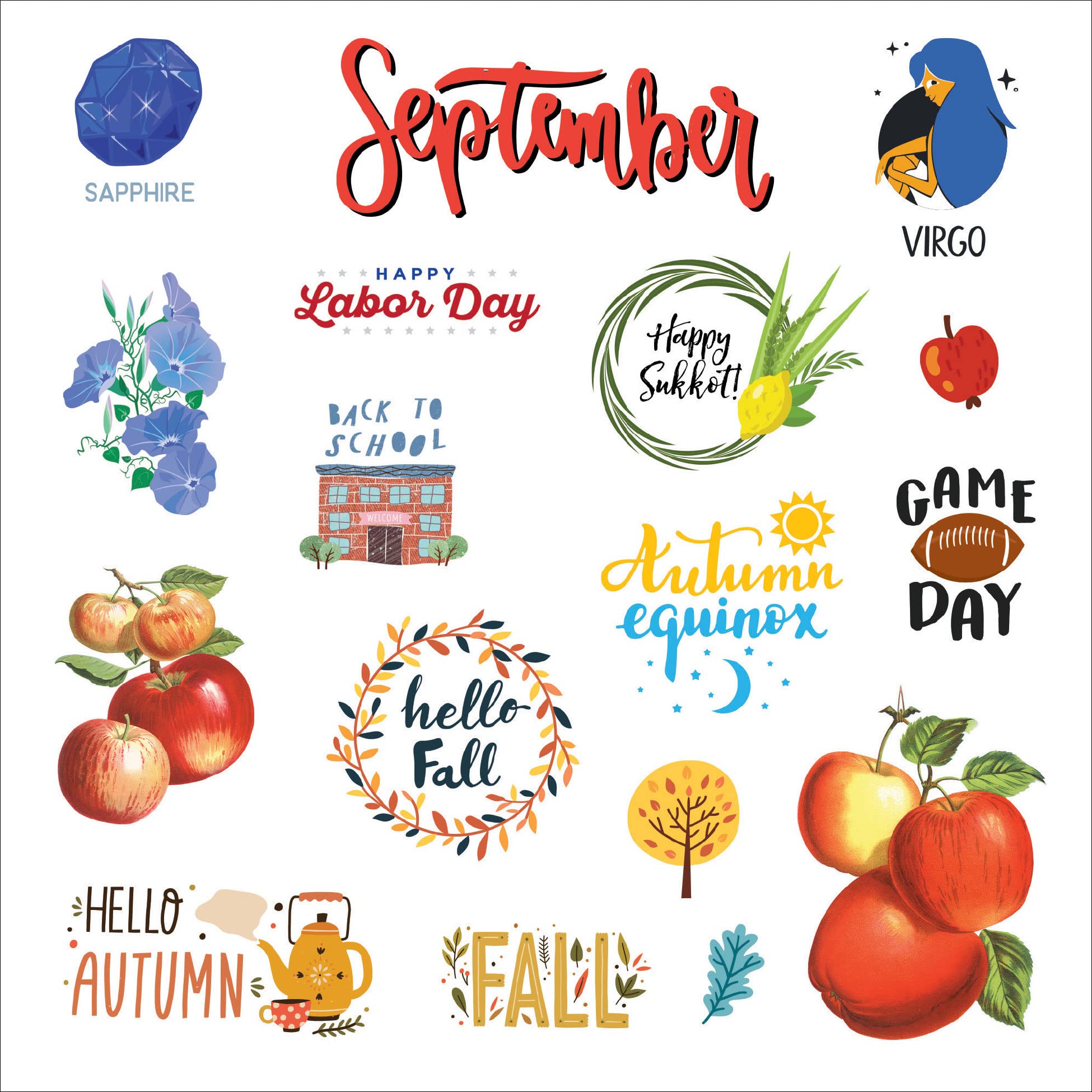 A Year in Stickers: Fun Pictures and Words to Highlight Celebrations