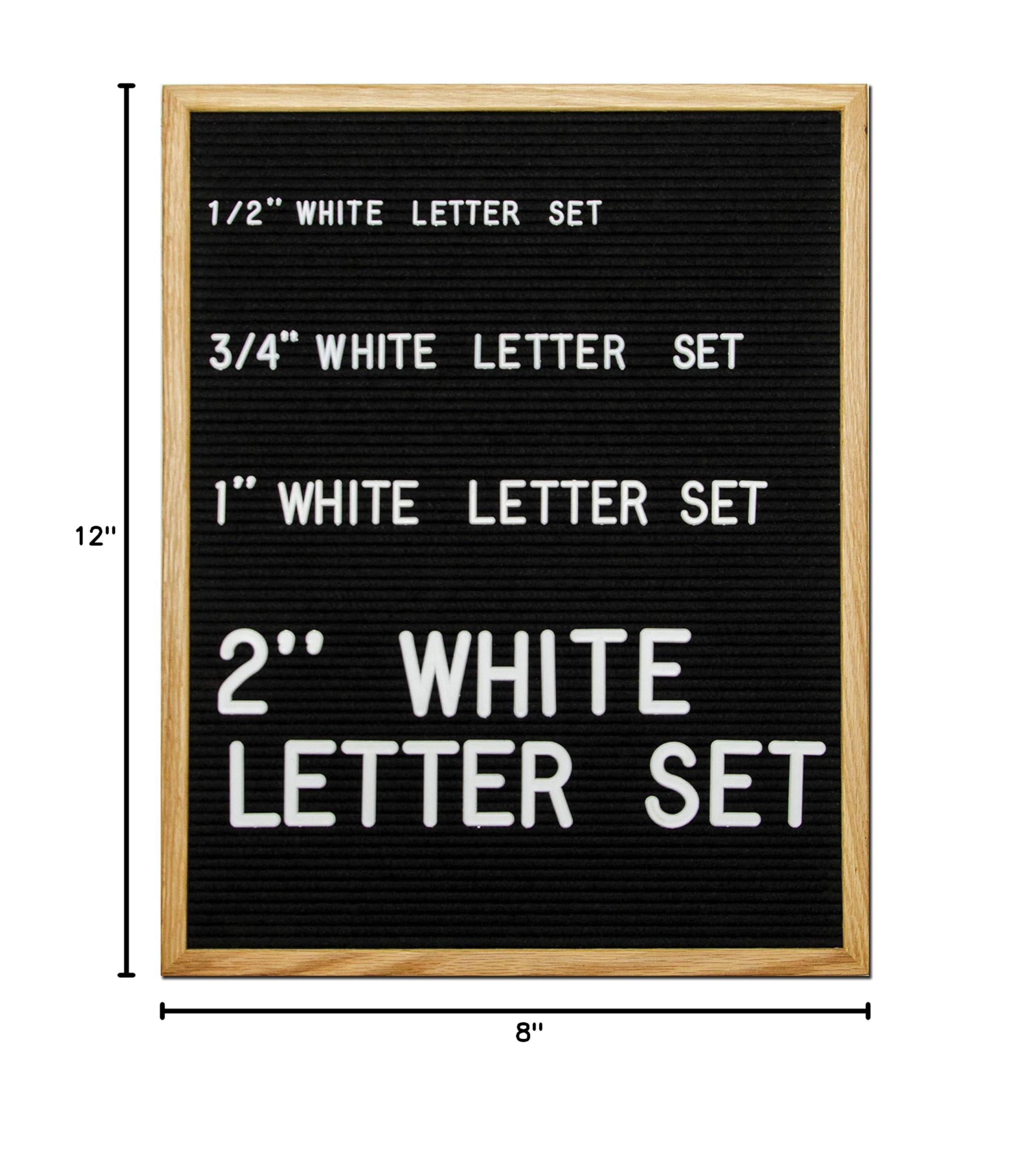 Felt Like Sharing Plastic Letter Board Letters (White Letters - 1/2”, 326 Pieces) – Changeable Characters & Symbols Felt Board Accessories – Cute Message Board Letters Set for Creative Room Decor