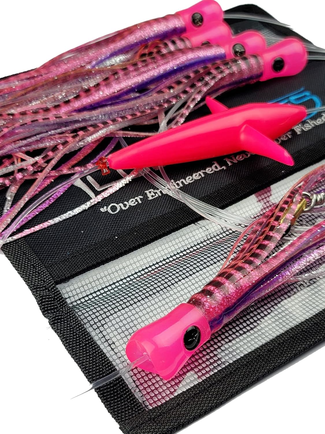 Lobo Lures #400 9" Skipjack Hybrid UV Billfish Edition Trolling Lure Daisy Chain Marlin Tuna and Mahi Includes Premium Lure Bag