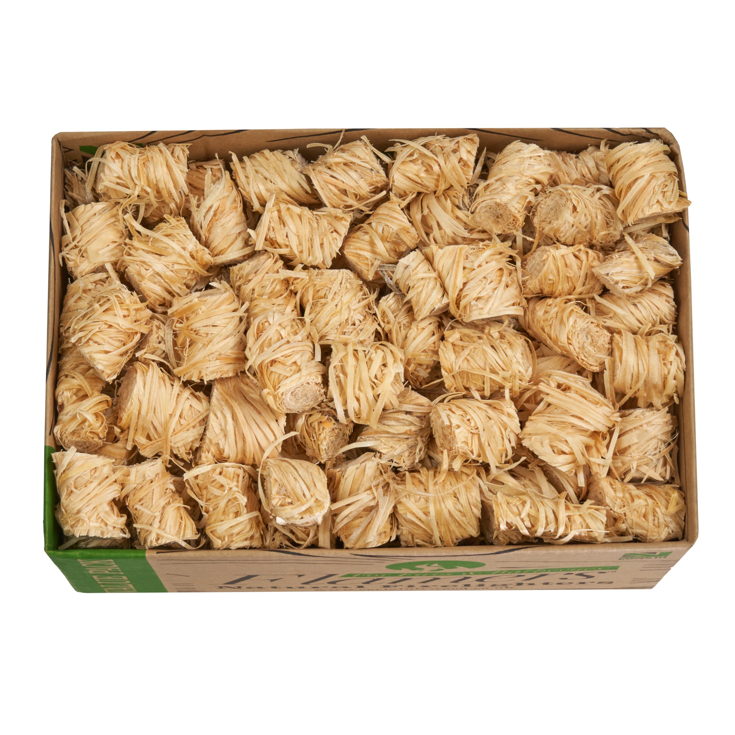 Flamers Natural Wood Wool Firelighters 200 Value Pack – Fire Lighters for Wood Burner, Open Fires and Fireplaces – BBQ starter – Fires starters- Made by us in the UK — view 2