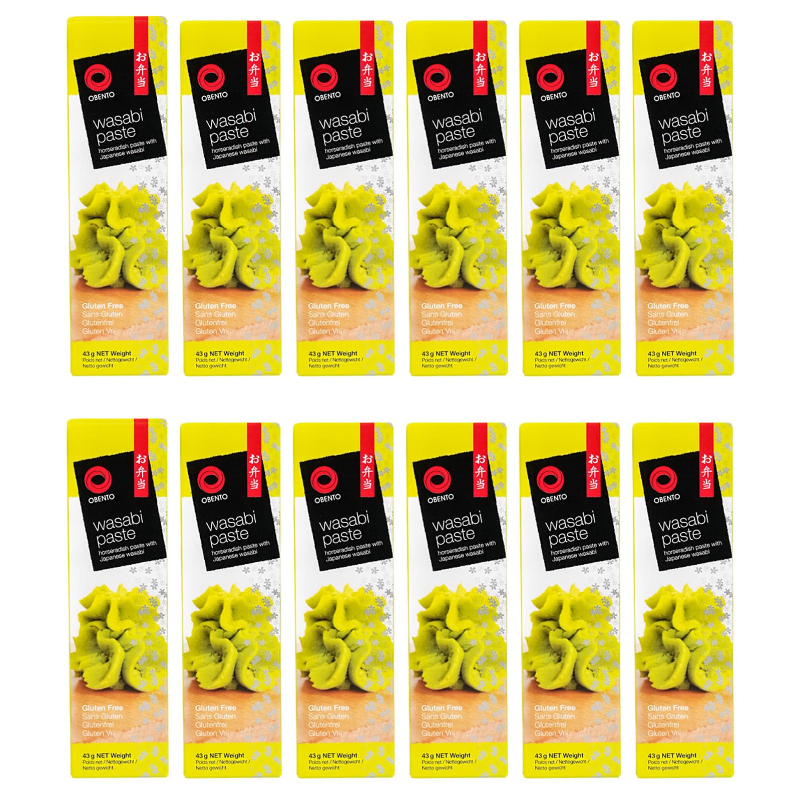 12er Pack (12x 43g) Obento Wasabi Paste