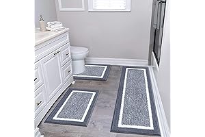 Pauwer: Indulge in Unparalleled Bathroom Luxury with our 3-Piece Microfiber Carpet Set