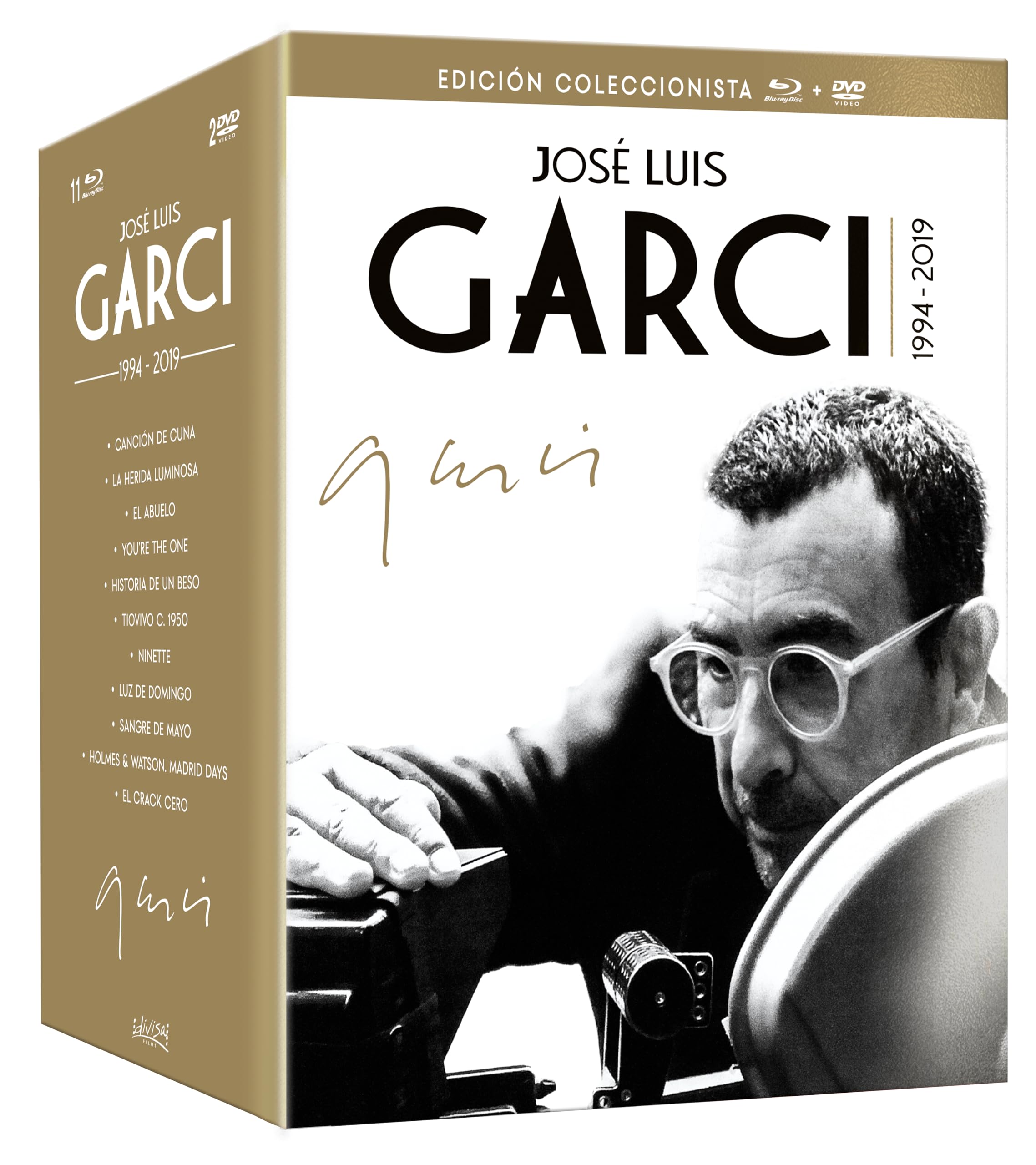 Jose Luis Garci - Edicion Coleccionista (1994-2019): Pack 11 Peliculas (Blu-ray) + Tv Serie: Historias Del Otro Lado (6 capítulos) (DVD) + Libro 415 Páginas