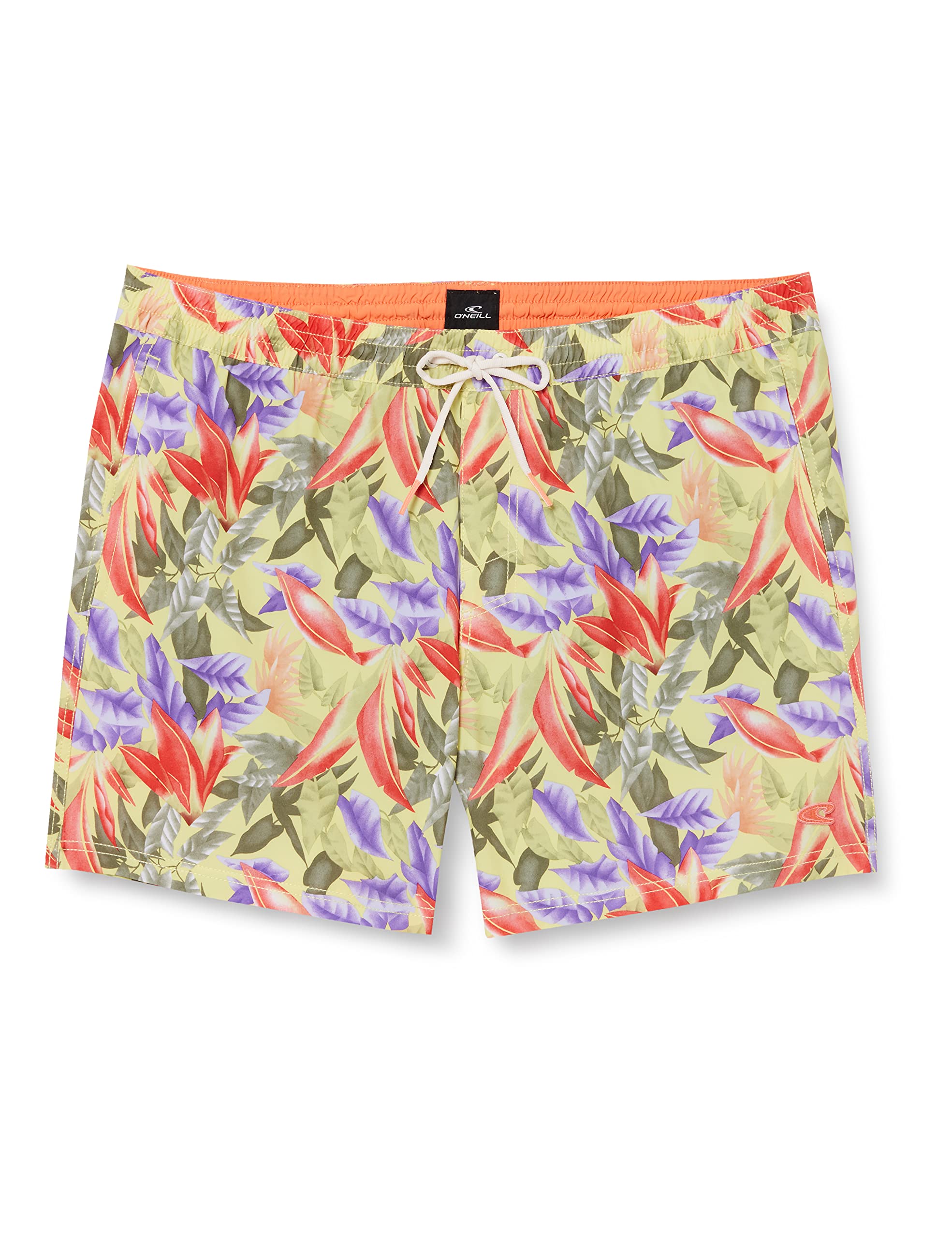 O'Neill PM GLAMFORNIA PANEL SHORTS Men's Swim Briefs, 6930 Green Aop W/ Red, L