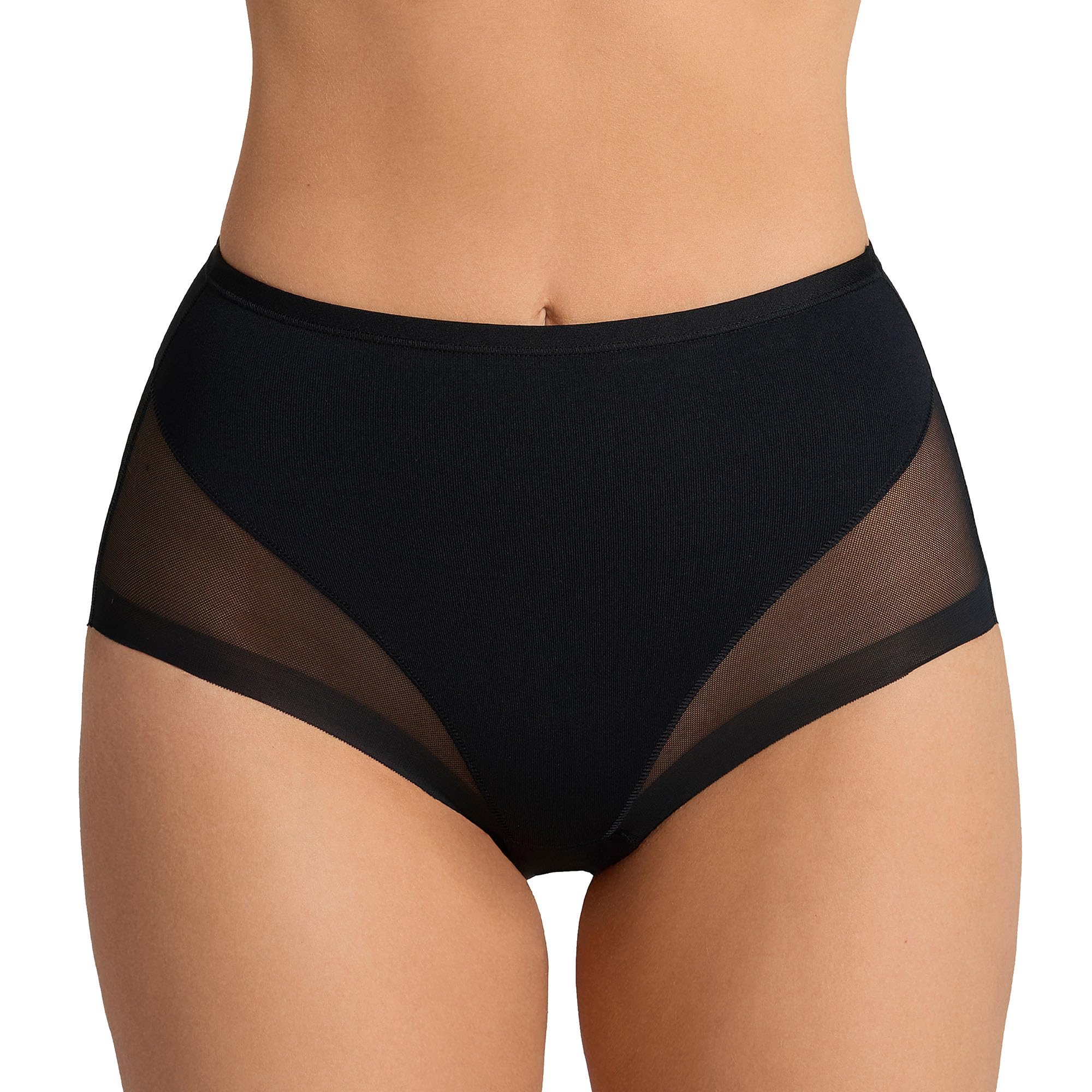 Leonisa Seamless Tummy Control Knickers for Women, High Waisted Shapewear Panty with Butt Lifting Effect, Invisible Control Underwear
