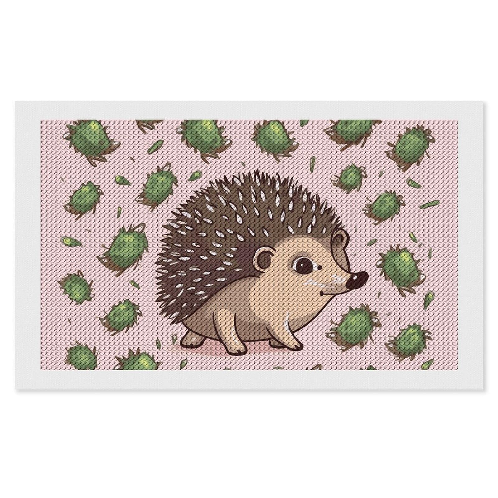 NONHAI Diamond Painting Kits for Adults - DIY Diamond Art Kits for Beginners - Full 5D Paint Drill Diamond Dots Paintings- Cartoon Hedgehog Diamonds Pictures Gem Art and Craft Wall Decor 12"x20"