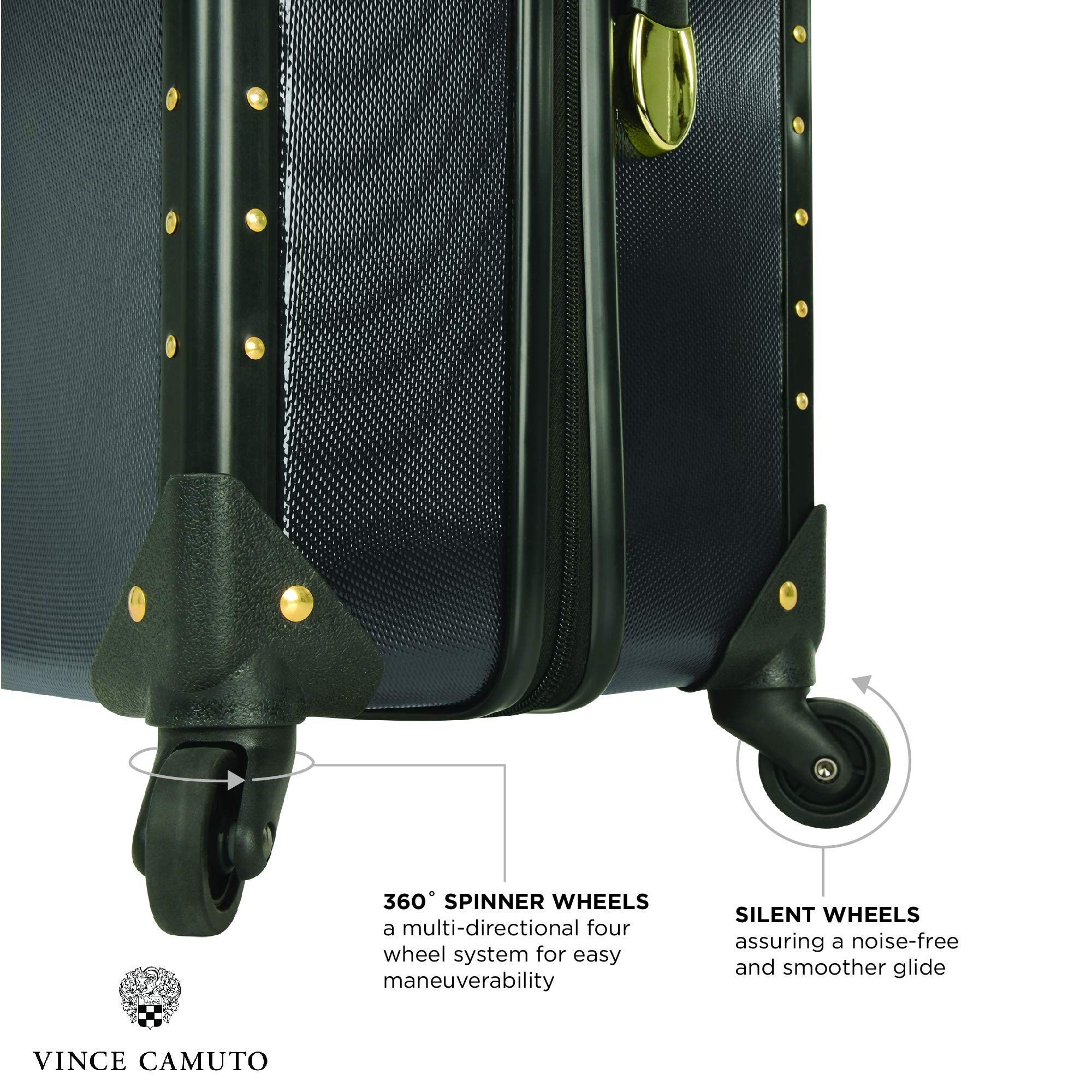 Hardside Suitcase Black Vince Camuto Luggage Vince Camuto Loma 24