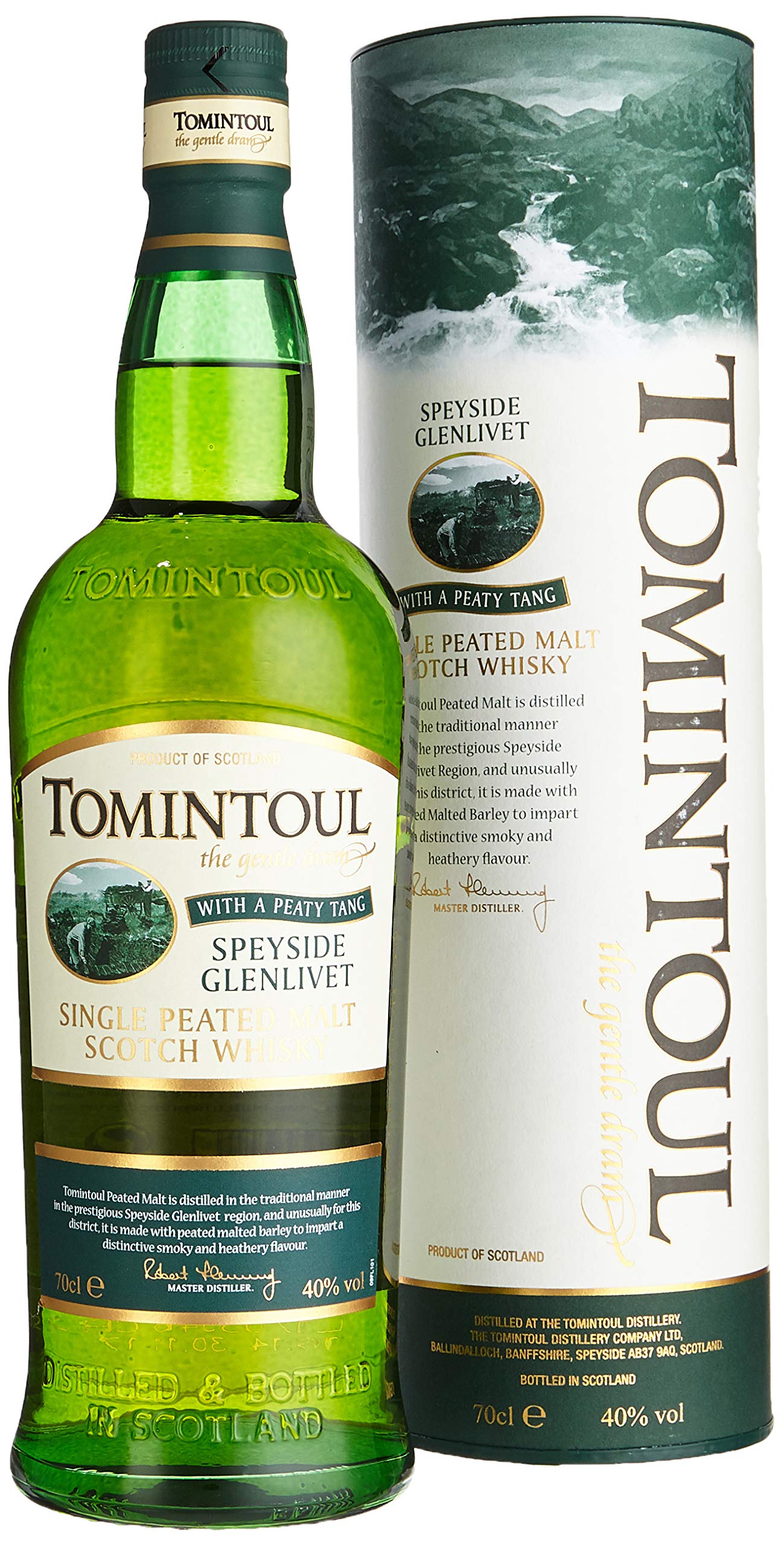 Tomintoul with a Peaty Tang mit Geschenkverpackung Whisky (1 x 0.7 l)