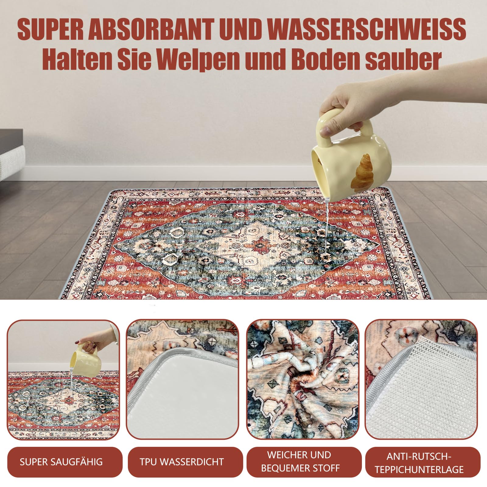 Podkładka na mocz dla zwierząt domowych 2 sztuki 91,4 x 106,7 cm antypoślizgowa super chłonna wielokrotnego użytku