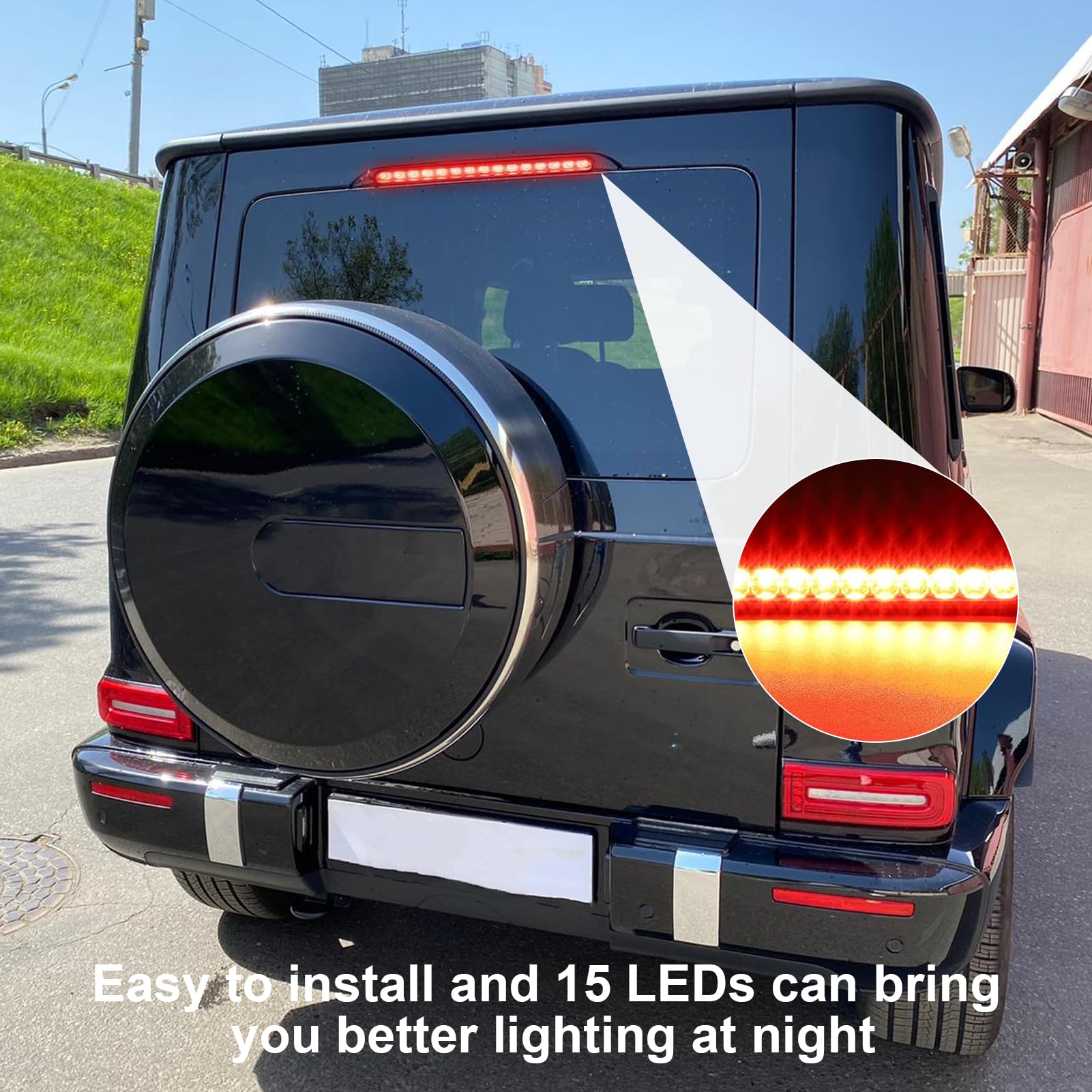 2 Feux Arrière LED Remorque - 12-24V - Étanches IP67 - Rouge - Pour Remorque, Camping-car, Van - 4