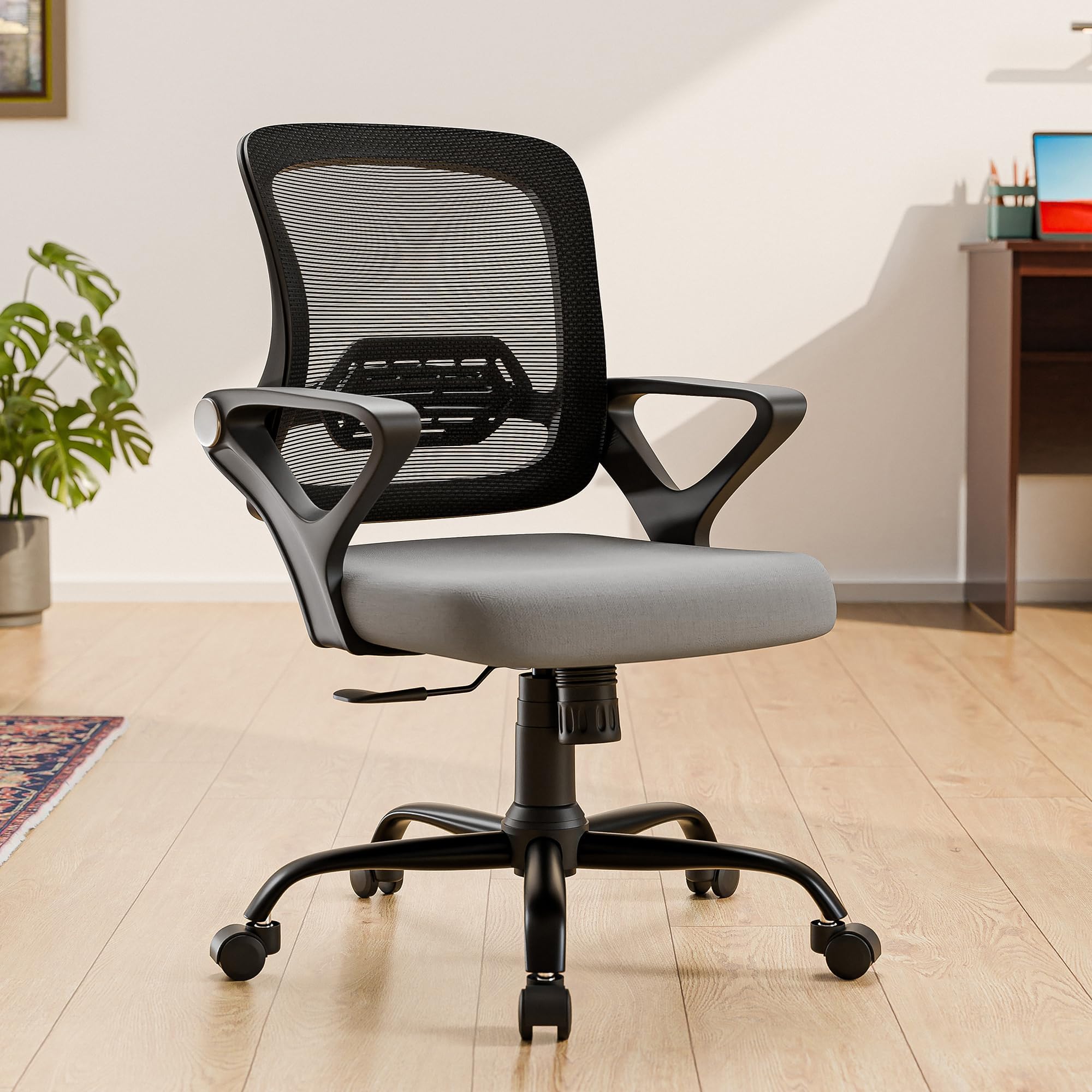 Green Soul Nova Office Chair, Mid Back Mesh Ergonomic Home Office Desk ...