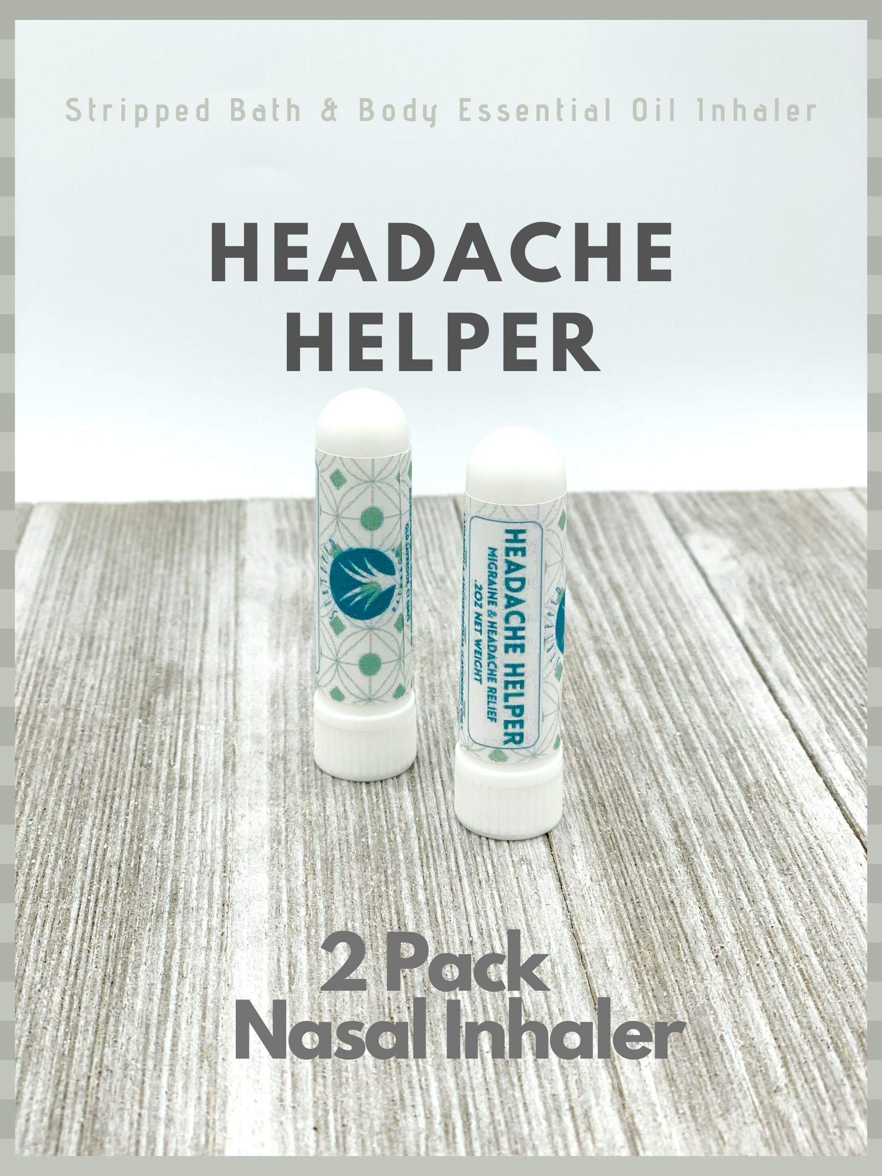 Buy 2PK HEADACHE HELPER Aromatherapy Nasal Essential Oil Blend for