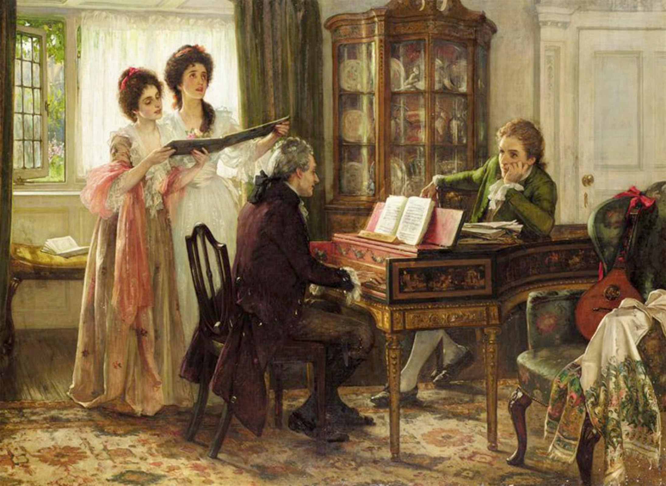 ARTXLXXBN Famous Art Print Poster Vintage Wall Art Sheridan At the Linleys by Margaret Isabel Dicksee Canvas Art Poster for Home Decor 60x90cm