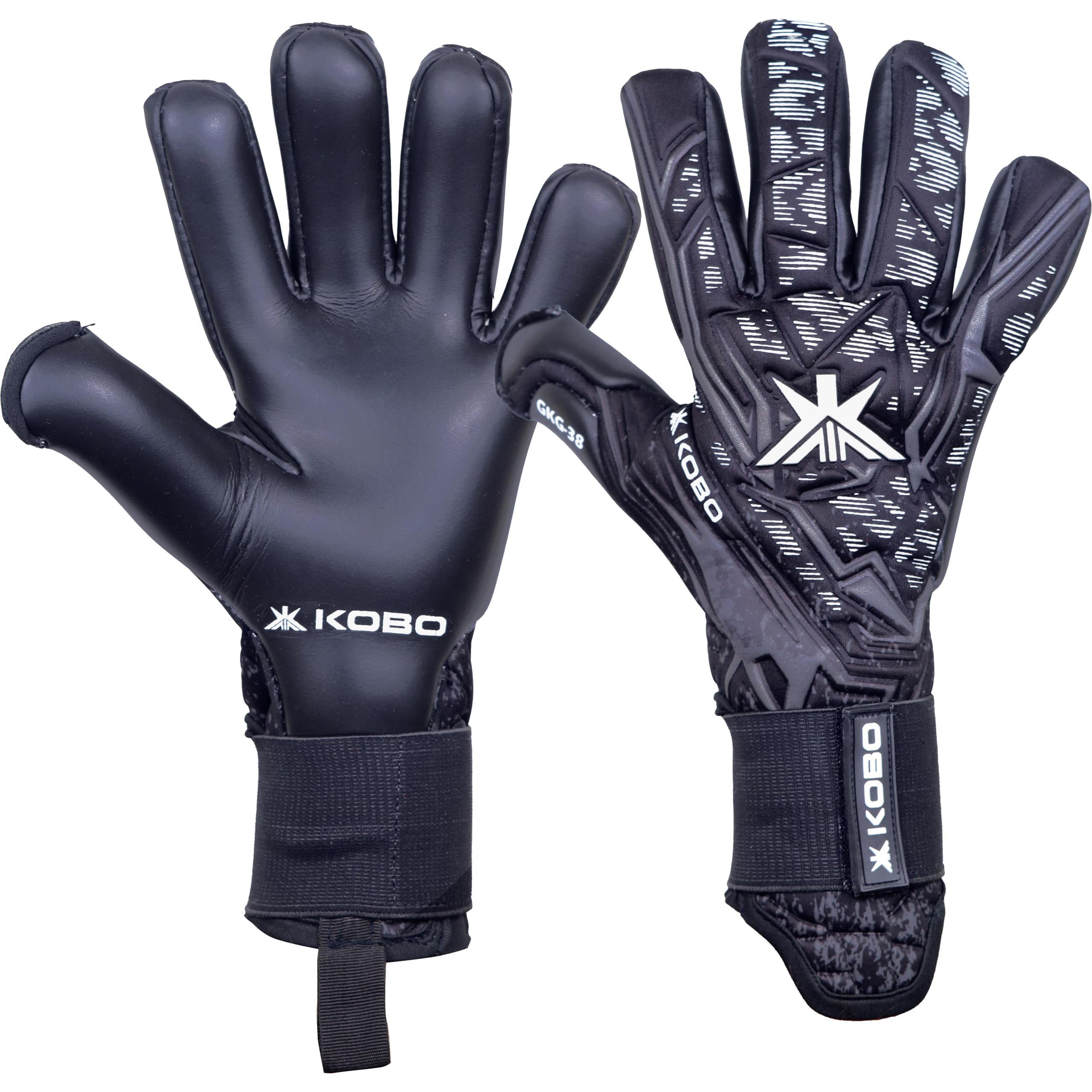 Kobo GKG-38 Football Goal Keeper Gloves with German Contact Latex Palm-image-34